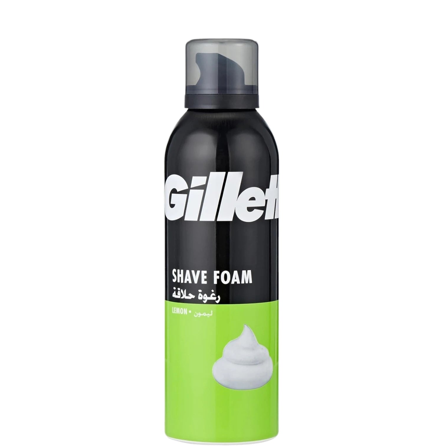 Gillette Foamy Lemon Shaving Foam for Men – 200ml – Rich Lather with Citrus Lemon-Lime Scent – Smooth & Comfortable Shave for All Skin Types - Damoo