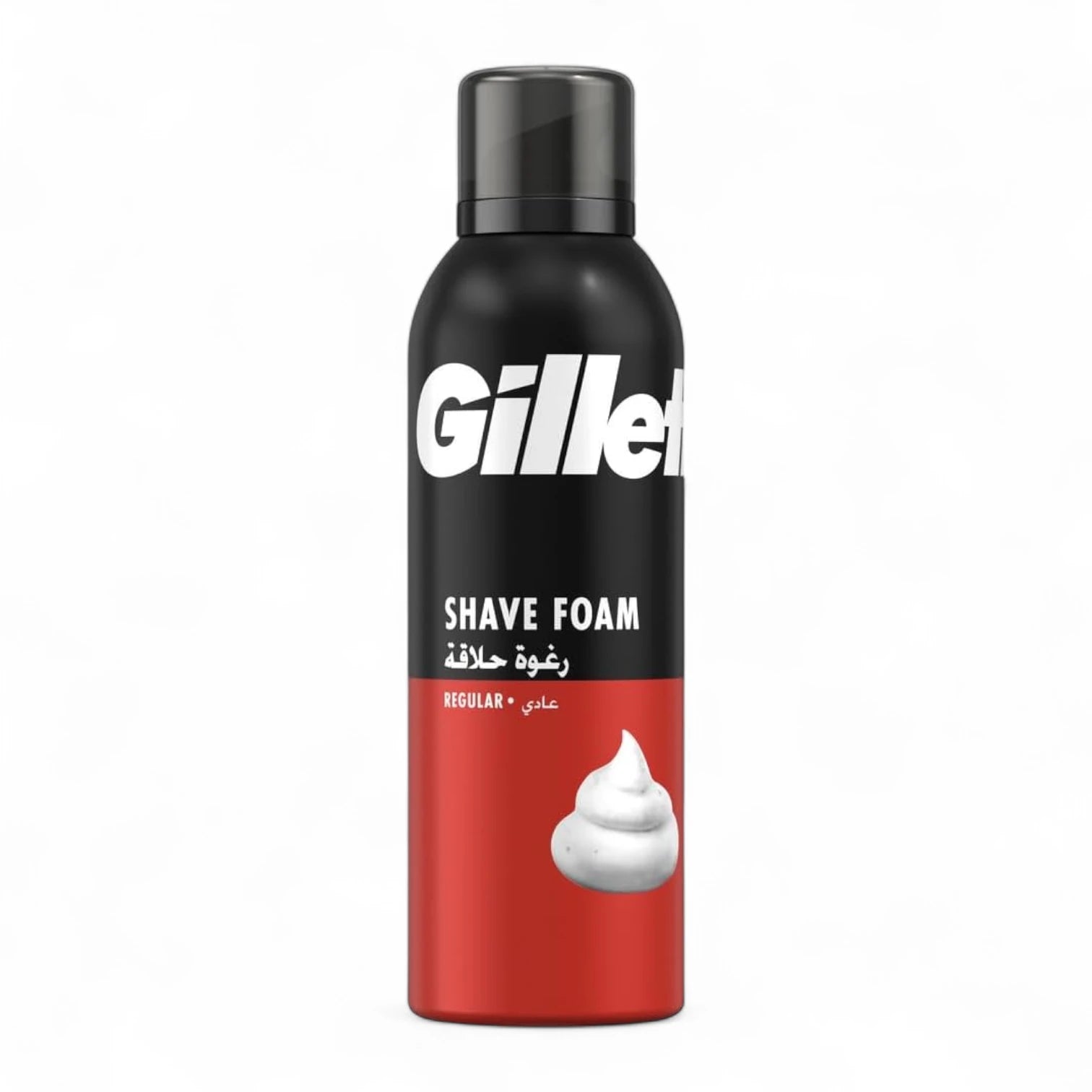 Gillette Foamy Regular Shaving Foam – 200ml | Classic Thick Lather for Smooth Shave | Softens Beard & Moisturizes Skin - Damoo