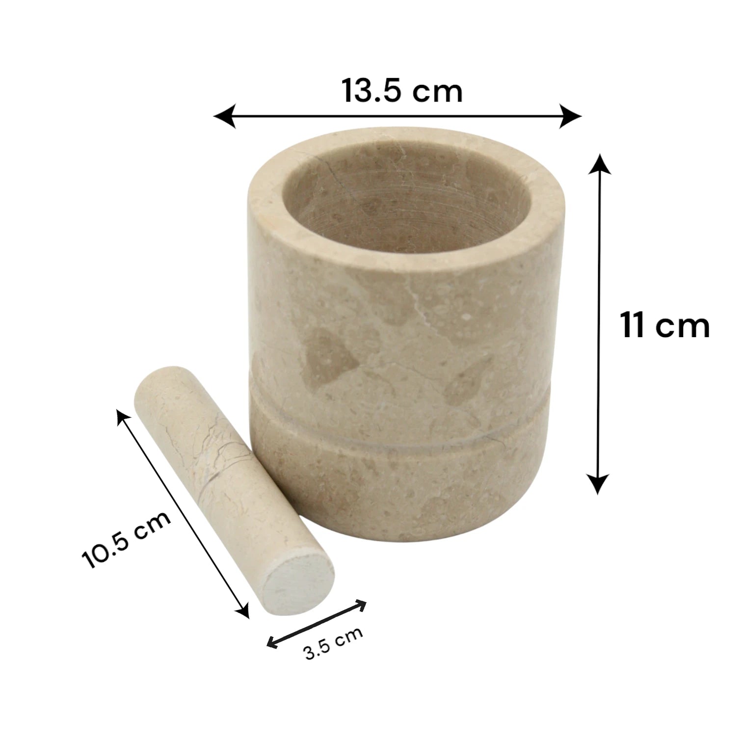 Handcrafted Onyx Mortar and Pestle Set – Natural Stone Grinder for Herbs, Spices & Kitchen Décor - Damoo