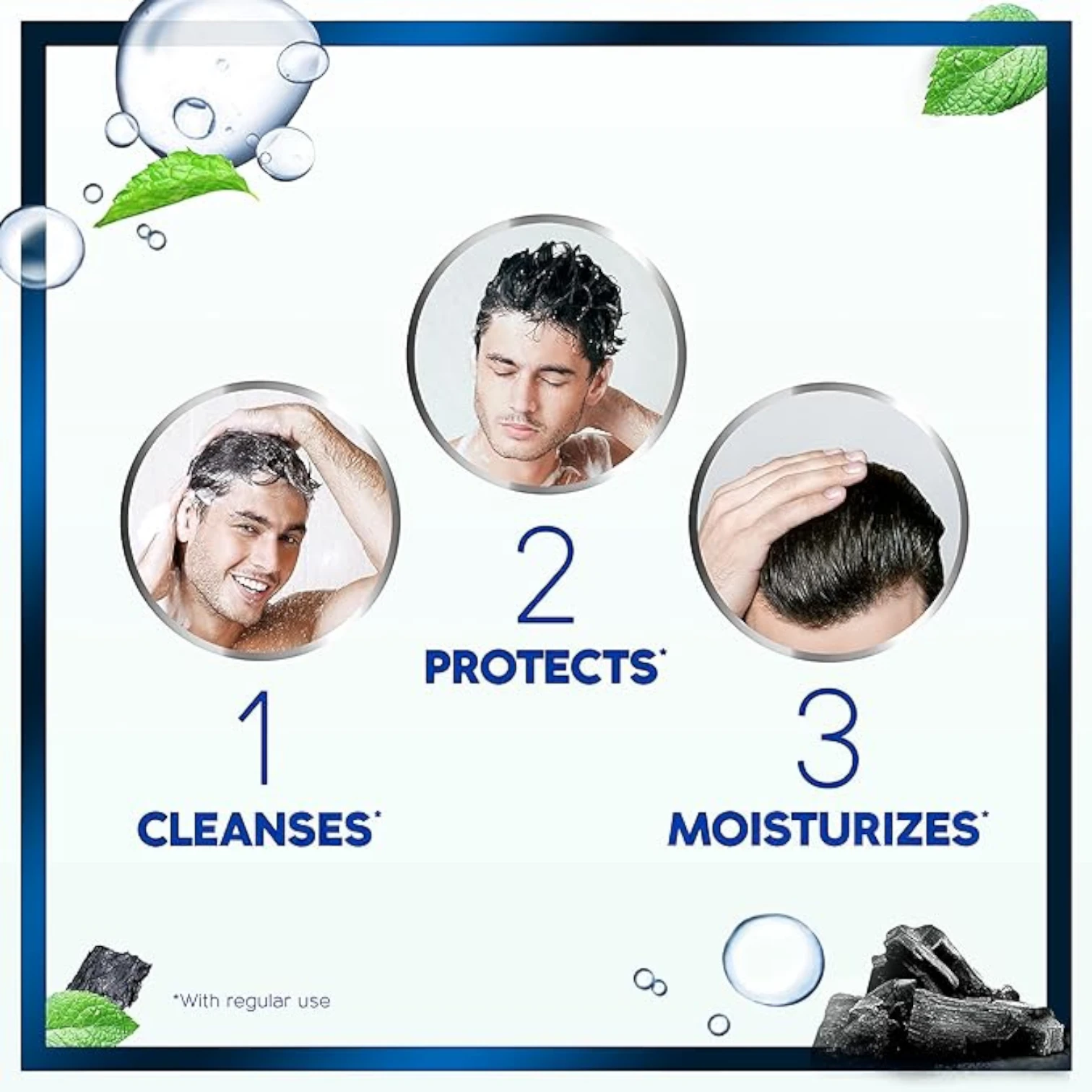 Head & Shoulders Charcoal Detox Anti-Dandruff Shampoo | Deep Clean for Oily Hair & Itchy Scalp | 100% Dandruff-Free | 2x400ml Dual Pack - Damoo