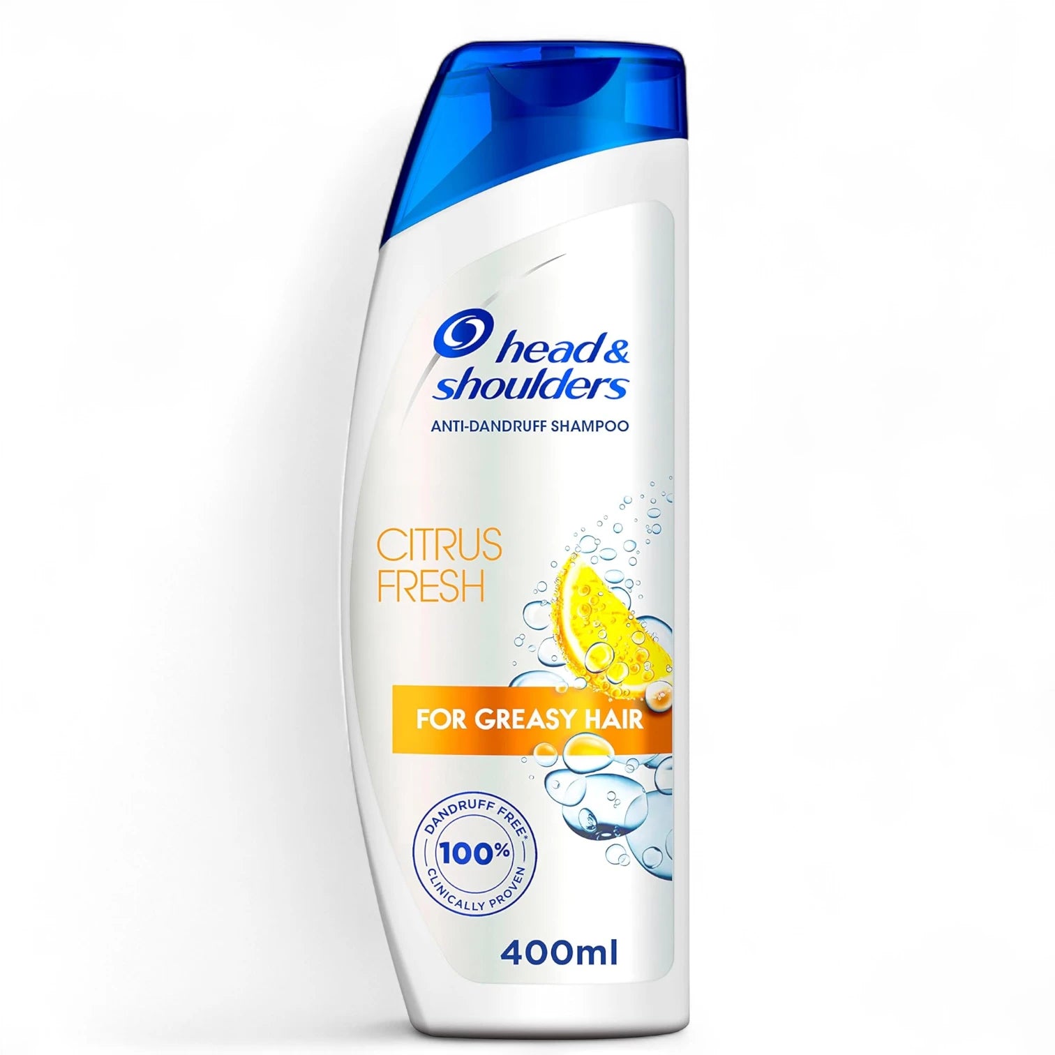 Head & Shoulders Citrus Fresh Anti-Dandruff Shampoo for Greasy Hair – Deep Purifying Formula with Lemon & Citrus Essences – Removes Oil, Grease & Dandruff – 400ml - Damoo