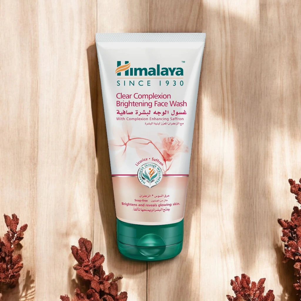 Himalaya Clear Complexion Brightening Face Wash – 150ml (5.07 oz) – For Clear, Radiant & Even Skin Tone – Soap-Free, SLS/SLES & Paraben-Free - Damoo