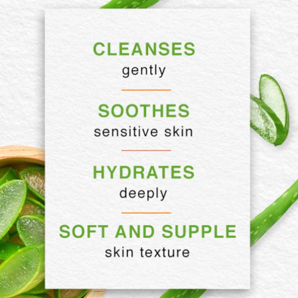 Himalaya Moisturizing Aloe Vera Face Wash 150ml – Gentle Soap-Free Cleanser for Normal to Dry Skin - Damoo