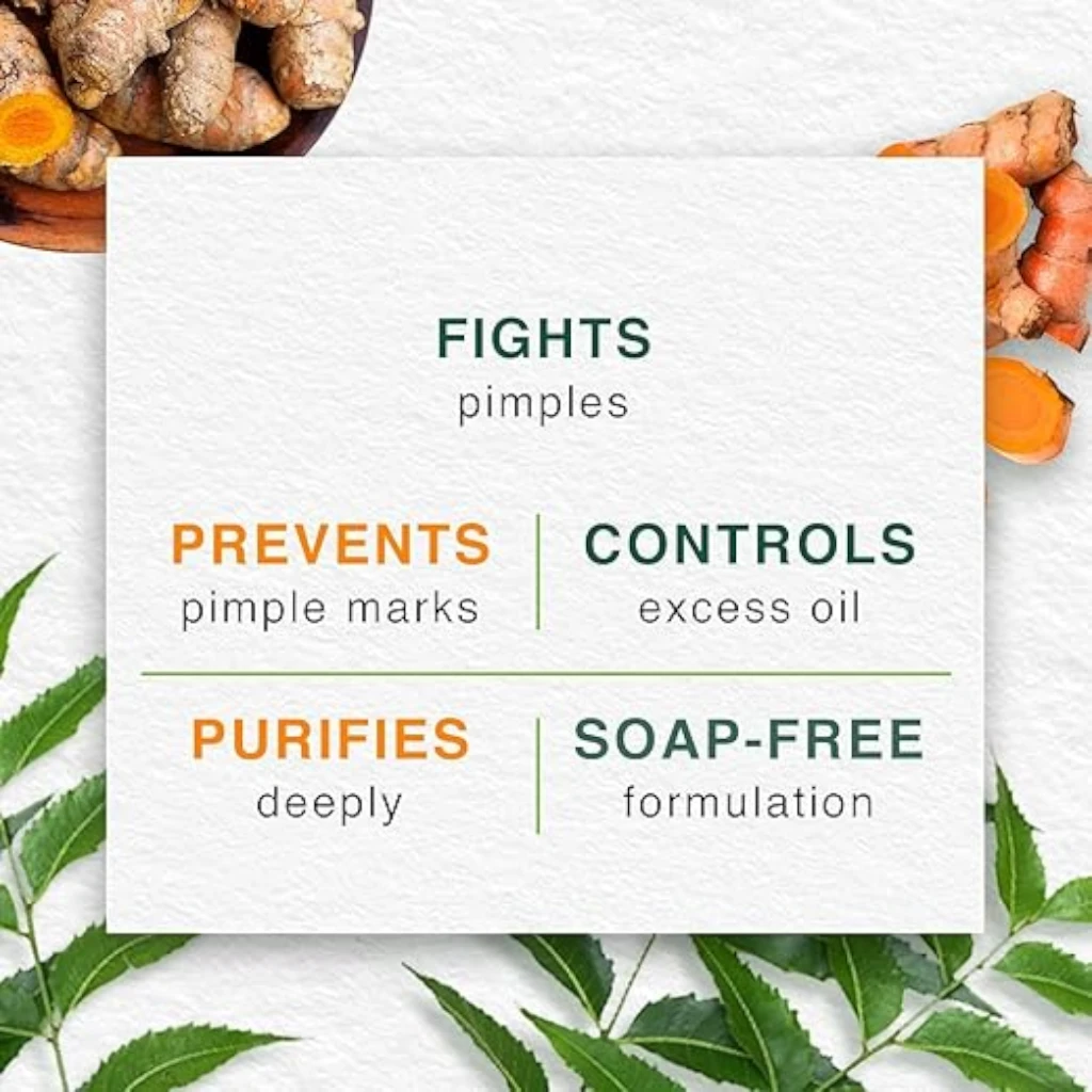 Himalaya Purifying Neem Face Wash – 150ml - Fights Pimples, Controls Oil & Prevents Marks - Herbal Face Cleanser for Clear, Healthy Skin - Damoo