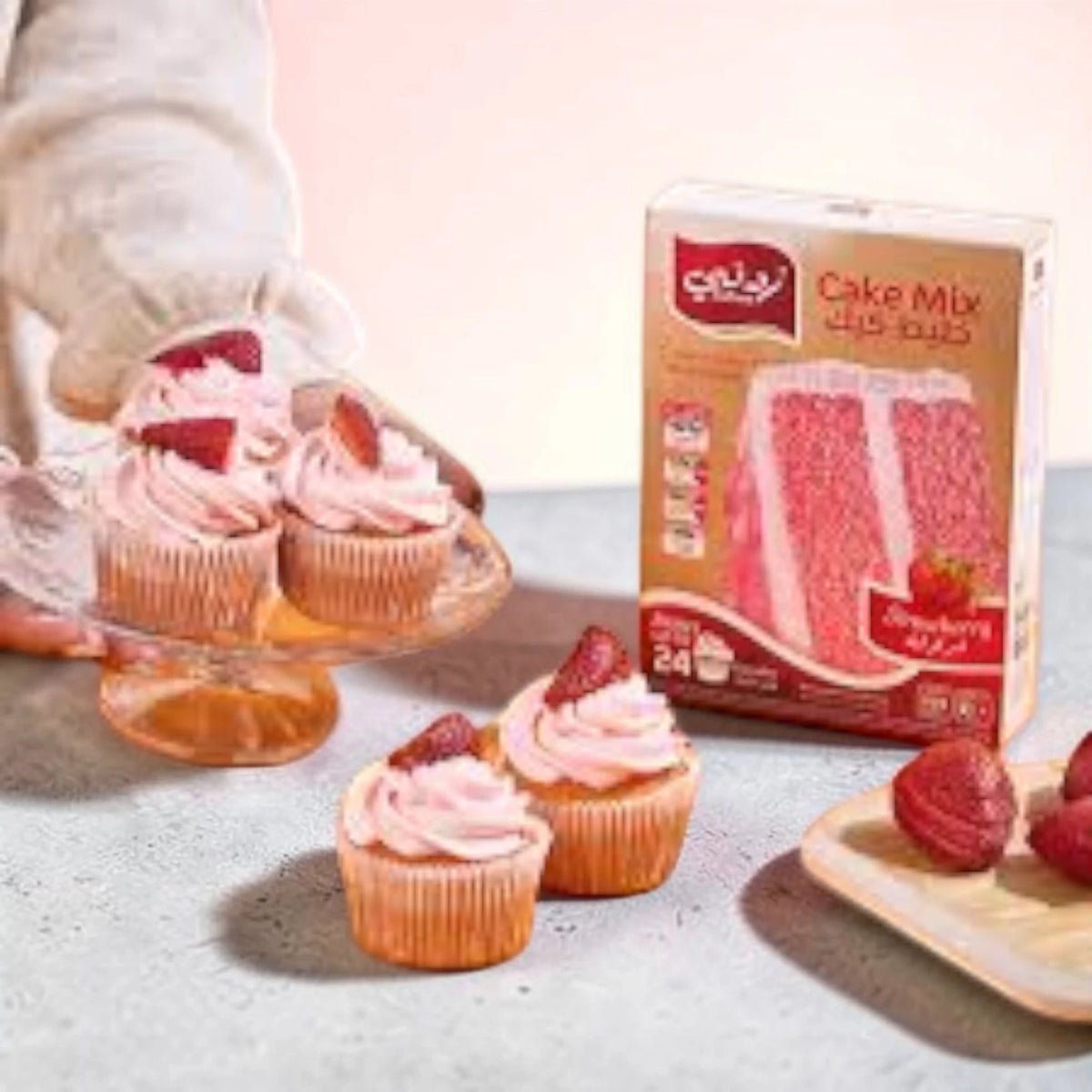 Zidnee Strawberry Cake Mix 500g Pack of 2 – Soft & Moist Cake Mix – Easy Bake Dessert for Cakes, Cupcakes & Celebrations - Damoo