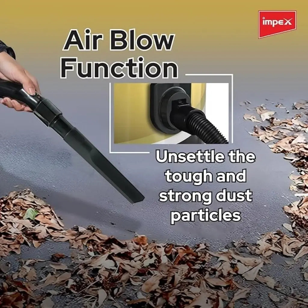 Impex Drum Vacuum Cleaner 21L – 2200W Powerful Suction | Low Noise, Dust Indicator & 5m Cord | Ideal for Home, Office & Mosque Cleaning - Damoo