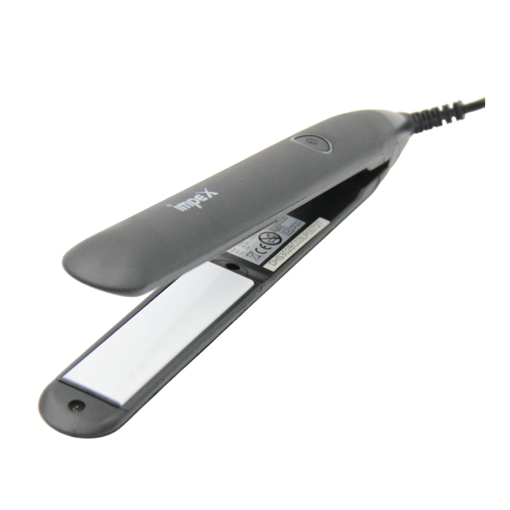 IMPEX Hair Straightener with 100x25mm Ceramic Coated Plates – PTC Fast Heating, 220°C Max Temp, 360° Swivel Cord, Dual Voltage, Lock Function, CE/ROHS Certified, – 35W - HS 302 - Damoo