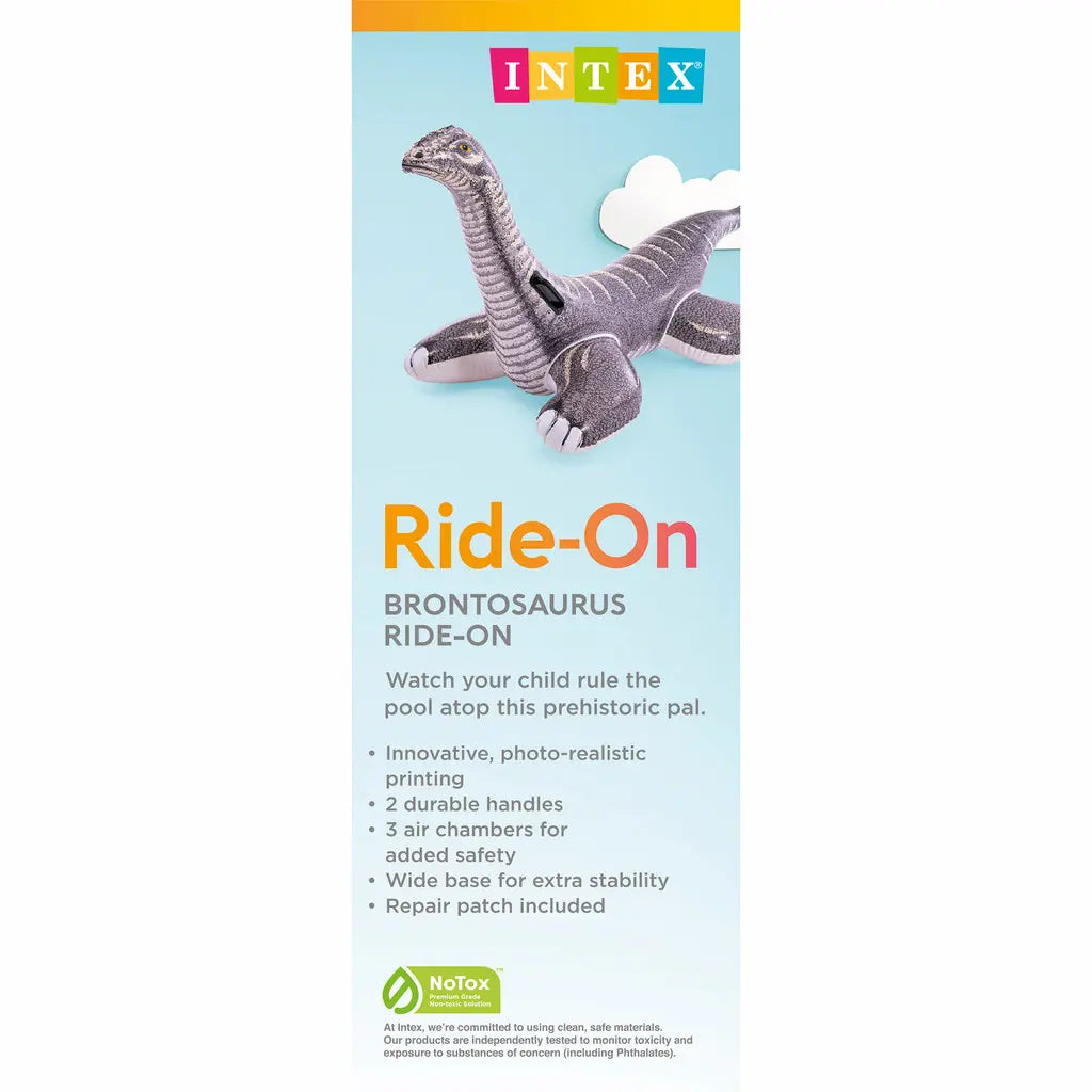 Intex Brontosaurus Ride-On Inflatable Pool Float β Prehistoric Fun for Young Swimmers (178 Γ 94 cm) - Damoo