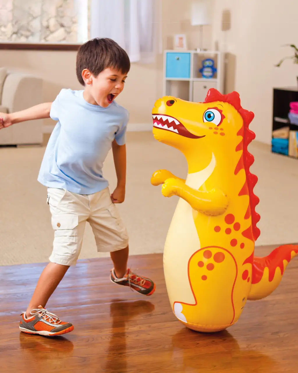INTEX Inflatable 3D Bop Bag for Kids – Punching Toy with Weighted Base Assorted Styles (3+ Years , Indoor & Outdoor Use) - Damoo