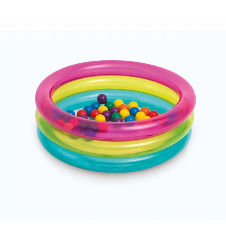 Intex Inflatable Ball Pit for Toddlers – 86cm x 25cm with 50 Fun Ballz™, Includes Repair Patch, Ages 1–3 - Damoo