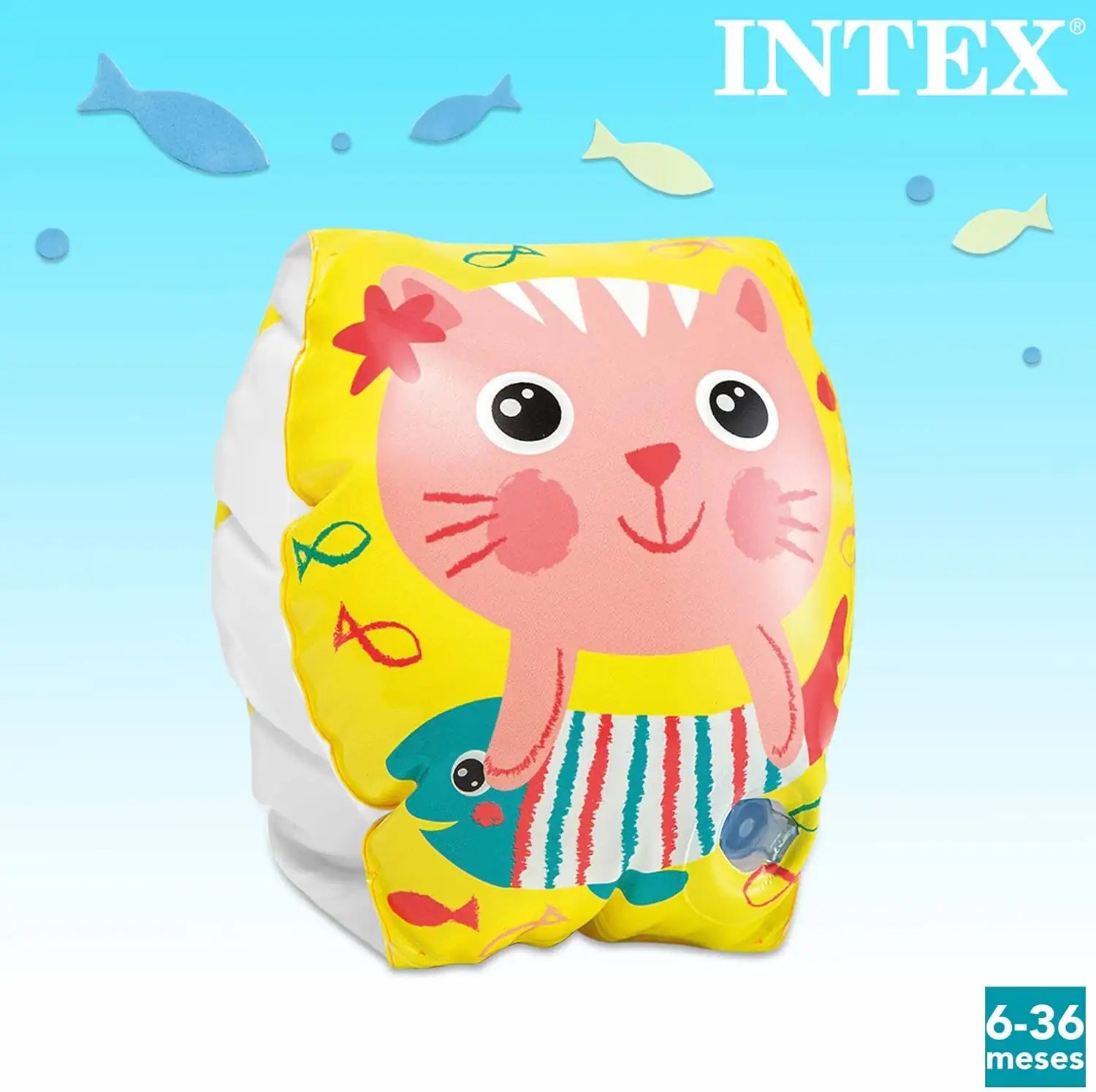 INTEX Kids Arm Bands – Inflatable Swim Floaties for Kids Ages 3–5 (Dual Air Chambers, Compact & Safe) - Damoo
