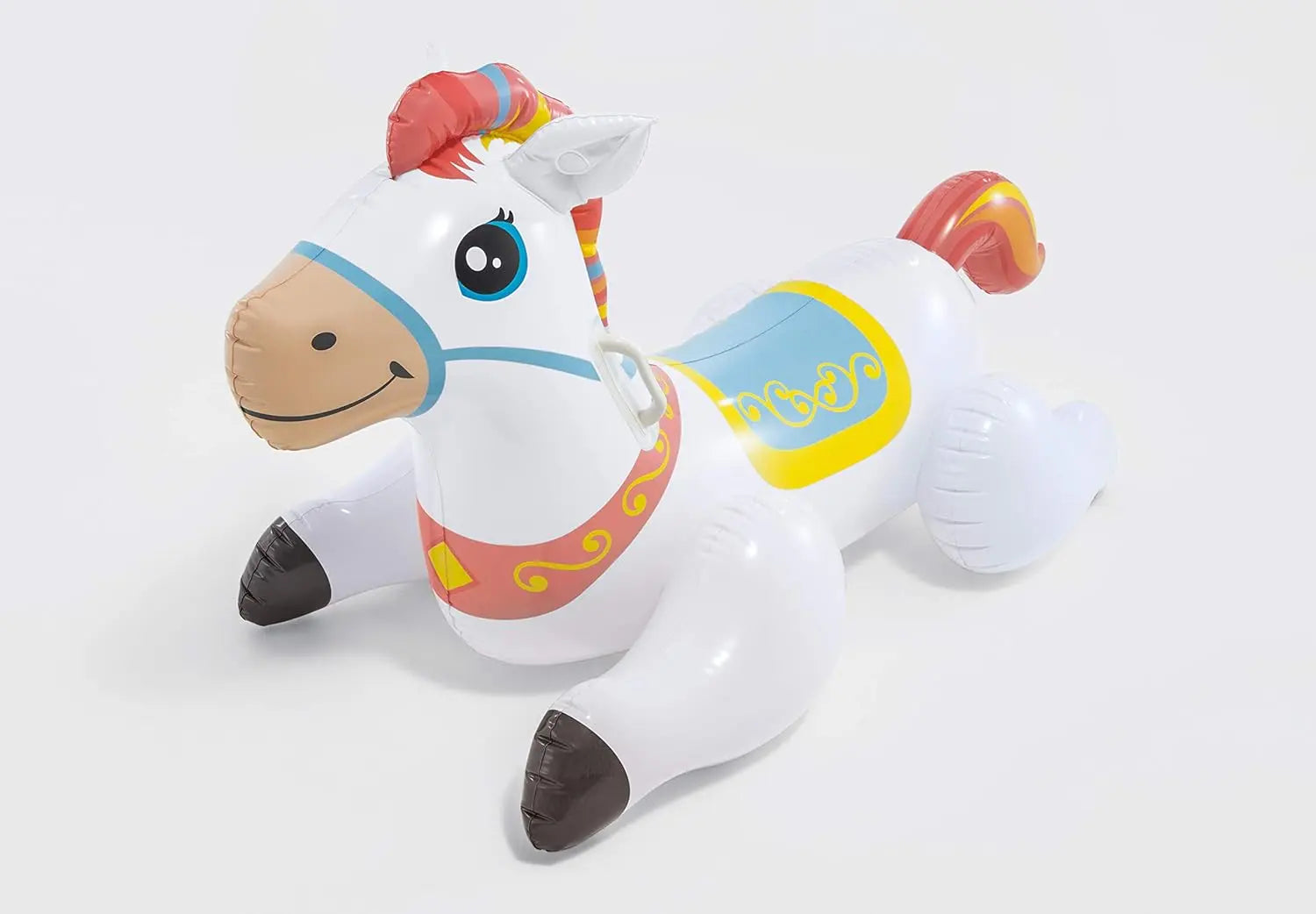 INTEX Princess Carriage Inflatable Play Centre for Kids – Fairy Tale Coach with Horse, Indoor & Outdoor Use, 145 x 135 x 104 cm, for Ages 3+, Holds 2 Children (Up to 100 kg) - Damoo