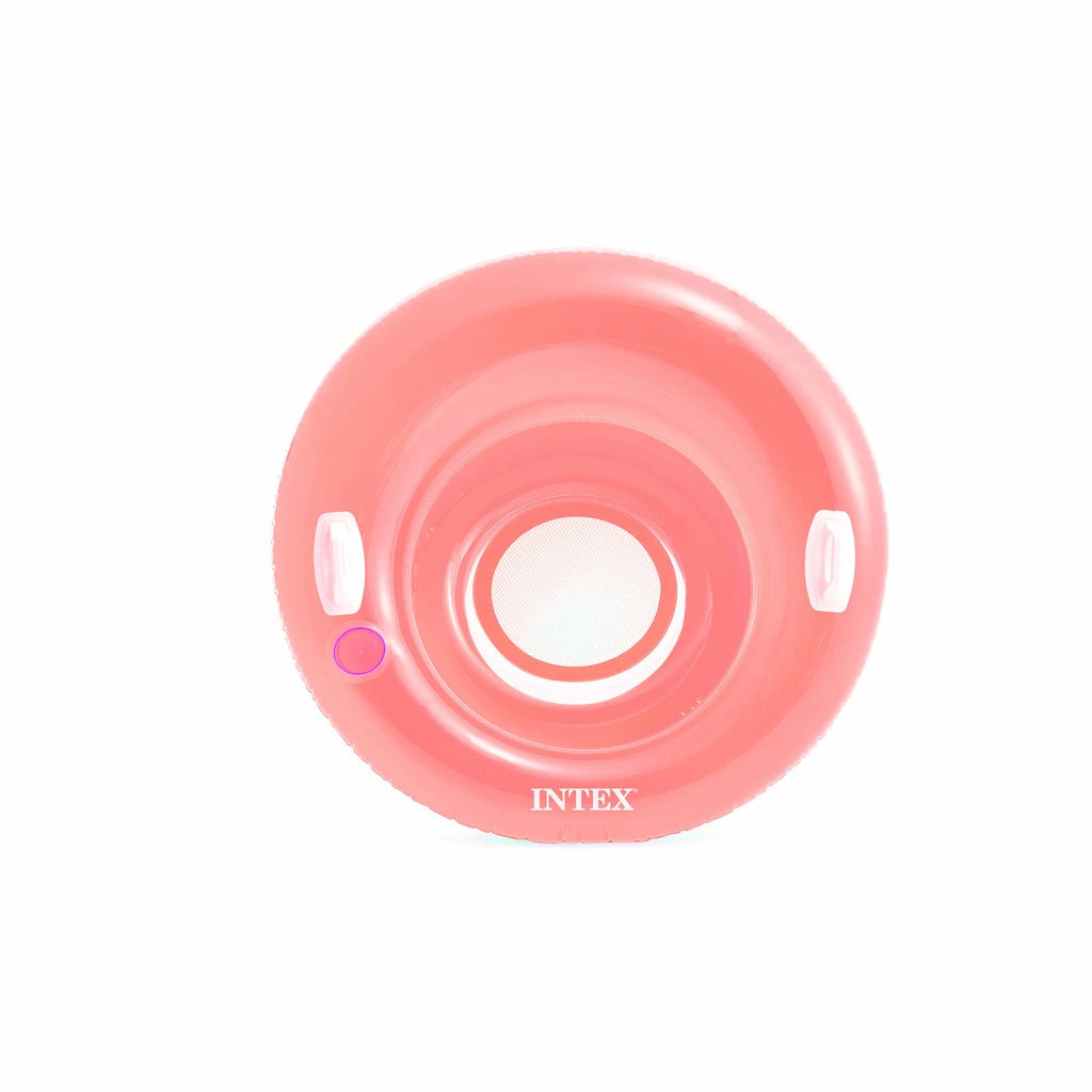 Intex Sit 'N Lounge™ Inflatable Pool Float – 47" Round Float with Cup Holder, Handles & Repair Patch – Pink or Blue - Damoo