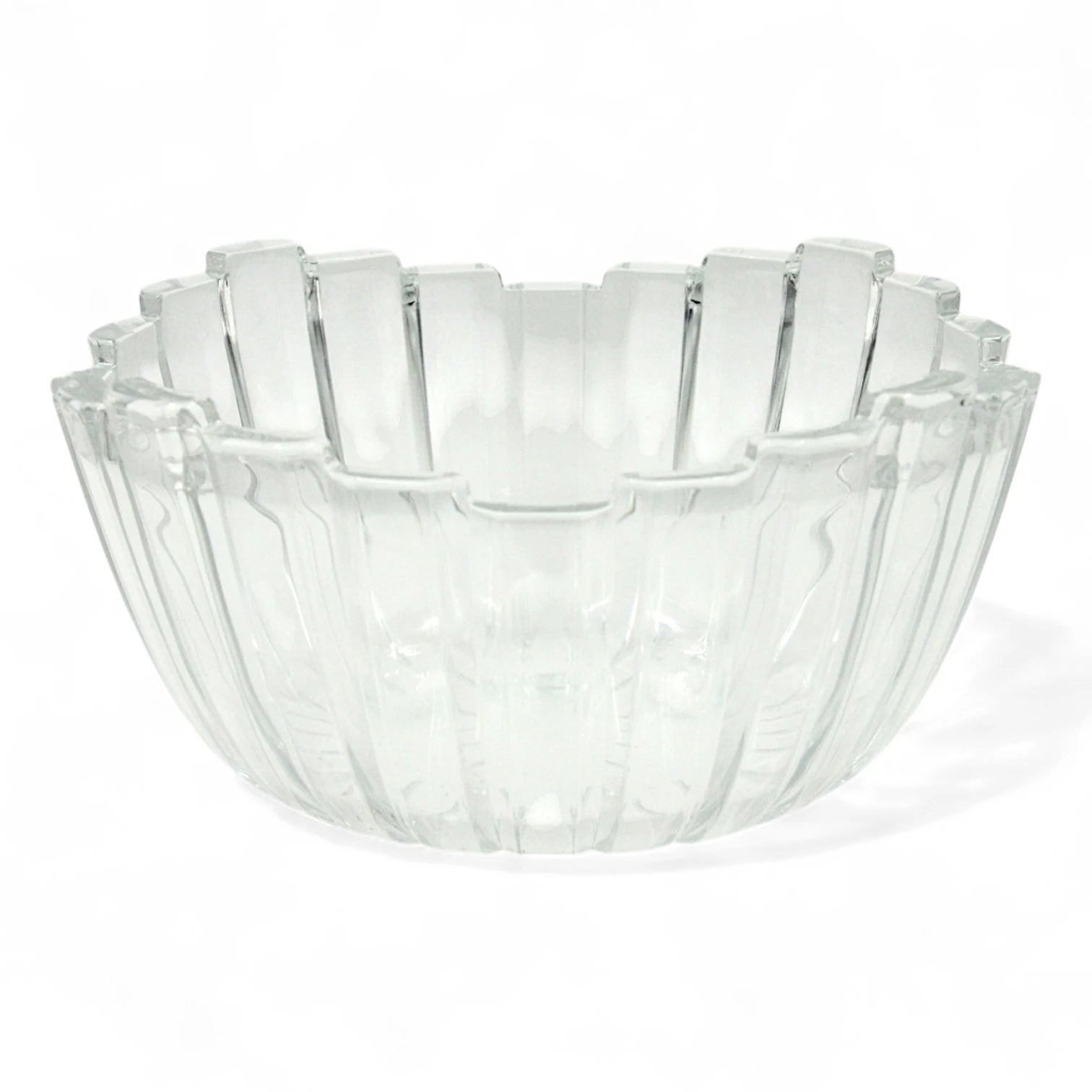 Isfahan Berlin Large Glass Bowl 981 - 1 Piece - Tempered Glass Multipurpose Serving Bowl - Elegant, Durable & Food-Safe Tableware for Home, Buffet & Events - Damoo