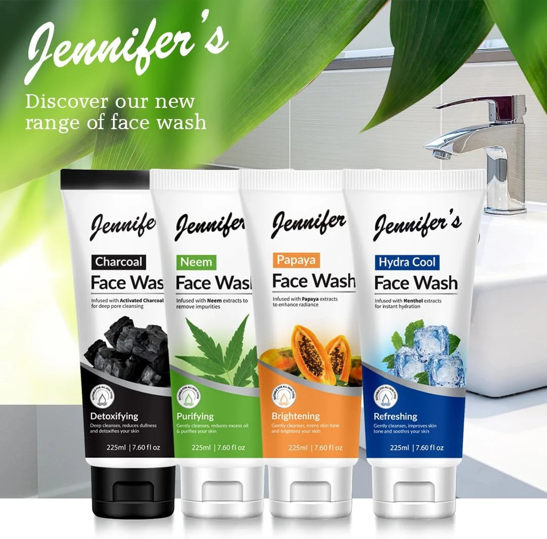 Jennifer’s Hydra Cool Mint Face Wash – 225ML | Instant Hydration with Menthol Extracts | Refreshing Cleanser for All Skin Types - Damoo