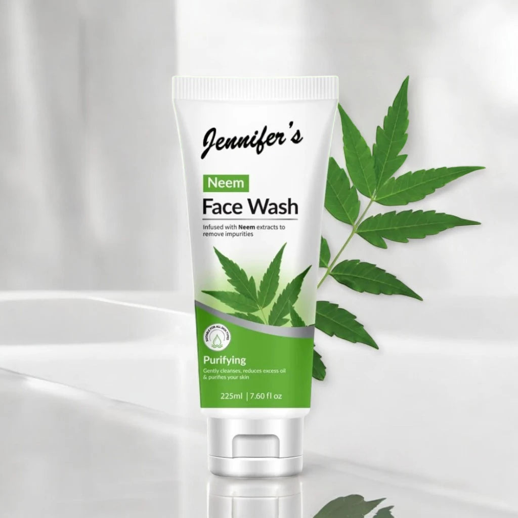 Jennifer’s Neem Face Wash 225ml – Purifying Formula for Oily & Acne-Prone Skin | Deep Cleanse, Oil Control & Clear Complexion - Damoo