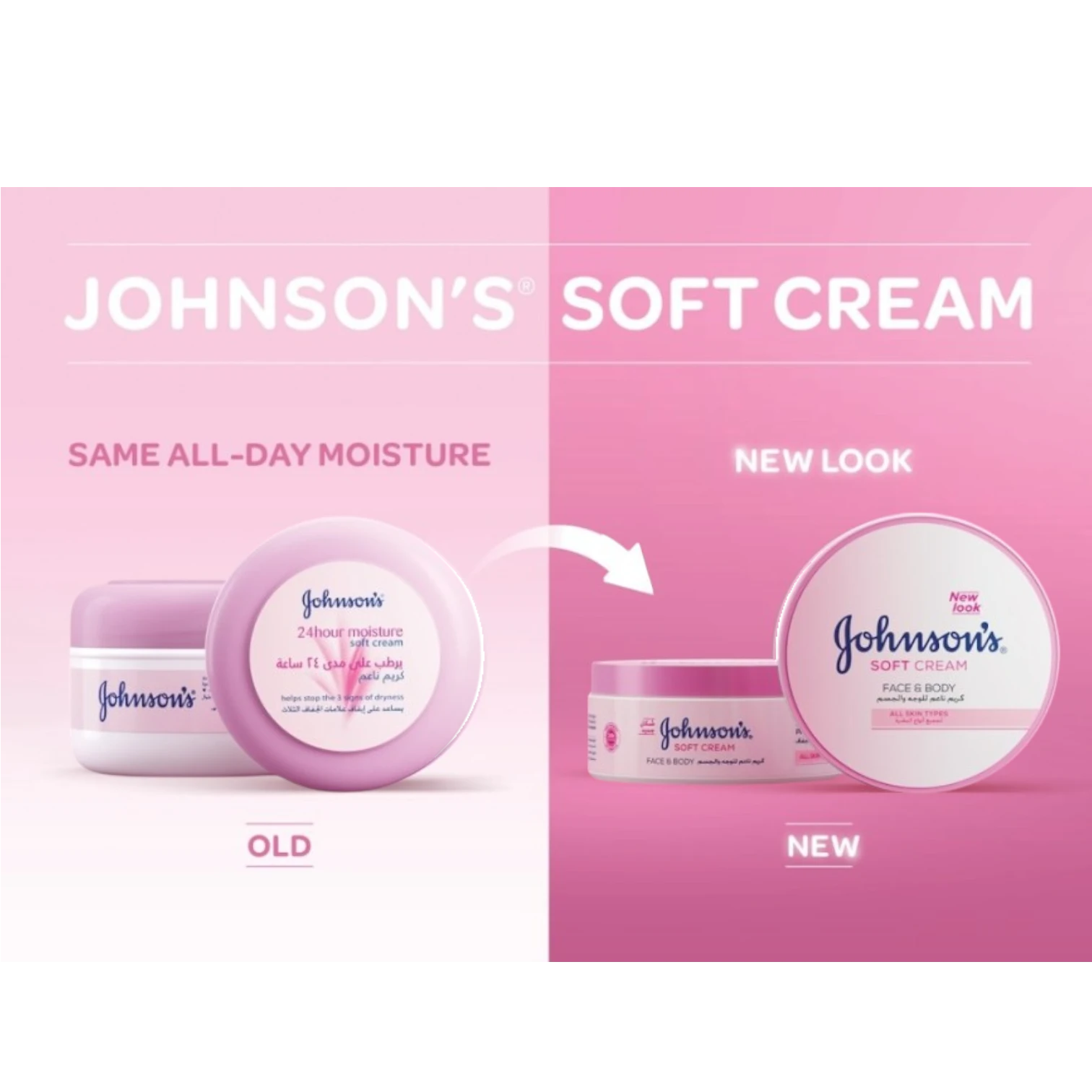 Johnson’s 24 Hour Moisture Soft Cream with Shea Butter + Ayur Soap | Deep Hydration for Dry Skin | 200ml - Damoo
