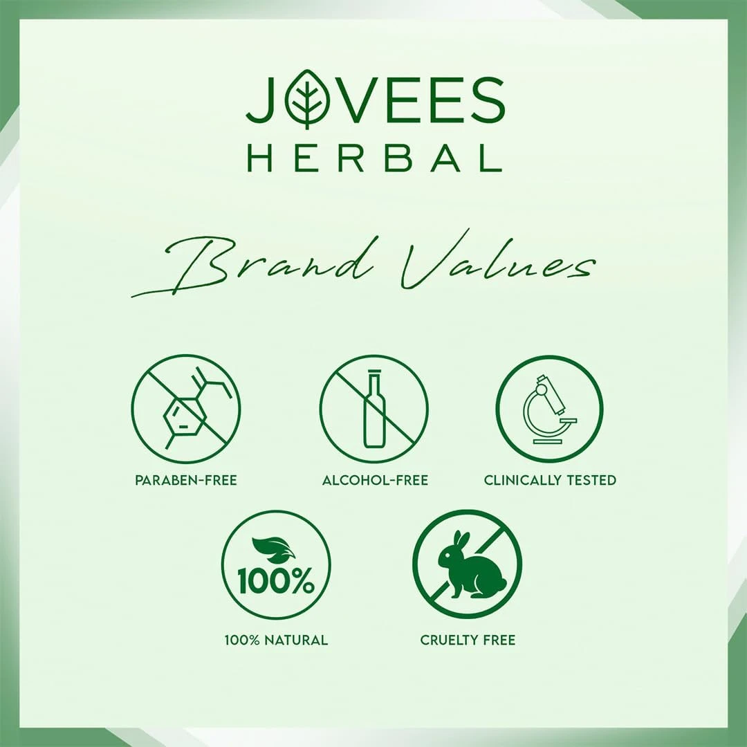 Jovees Herbal Neem Face Wash 120ml – Neem & Tea Tree Extracts | Fights Acne & Pimples | Deep Cleansing & Oil Control | For Men & Women | All Skin Types - Damoo