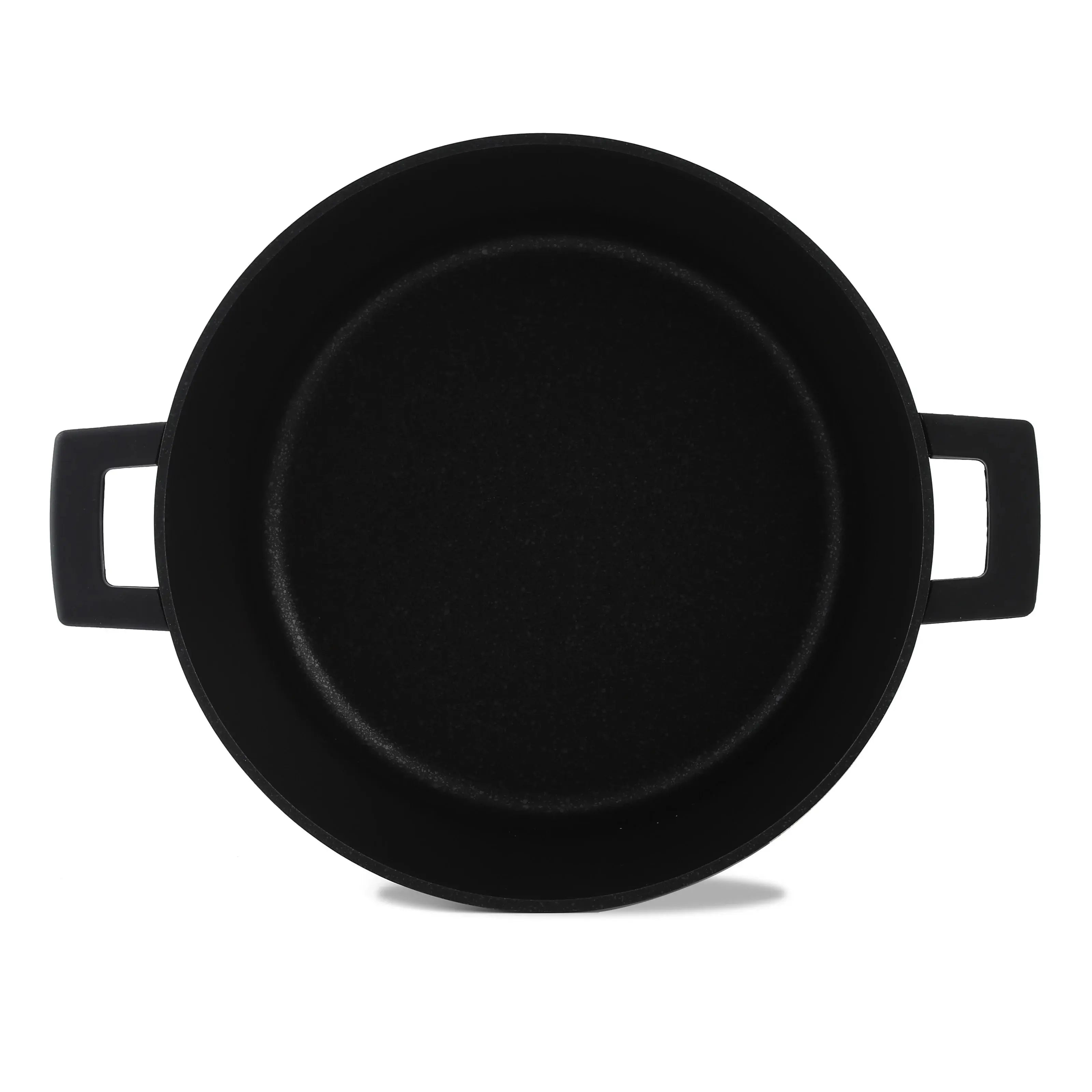 Julia Elite-Pro Plus Casserole with Lid – 20/24/28/32 CM, Granite Non-Stick Coating, Induction Base, Heat-Resistant Detachable Silicone Handles, PTFE & PFOA-Free, For All Cooktops - Damoo