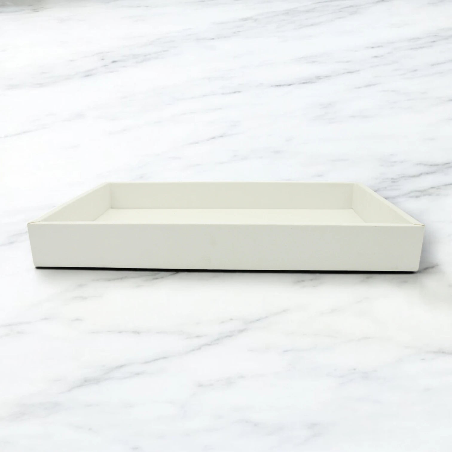 Leather Decorative Serving Tray – Multi-Use Organizer for Food, Perfume, Jewelry & Home Décor - Modern Farmhouse Style - Damoo