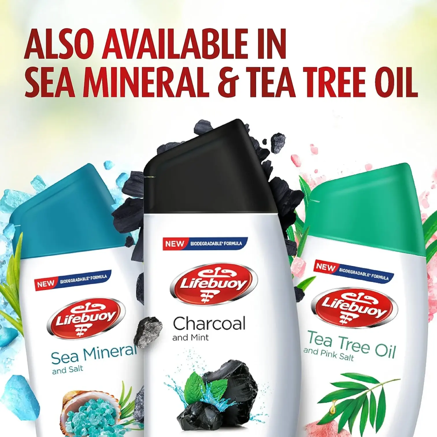 Lifebuoy Charcoal & Mint Antibacterial Body Wash, 700ml | With Activ Silver+ Formula | Deep Cleansing & Germ Protection - Damoo