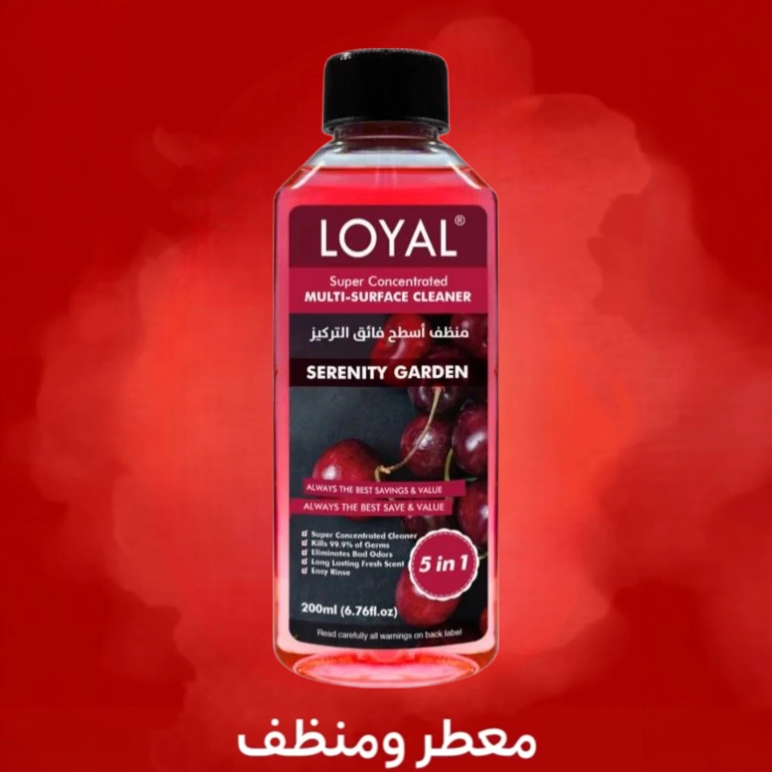 LOYAL Super Concentrated Deodorizer & Cleaner – Serenity Garden | 5-in-1 Multi-Surface Formula, Disinfects, Deodorises & Refreshes - Damoo