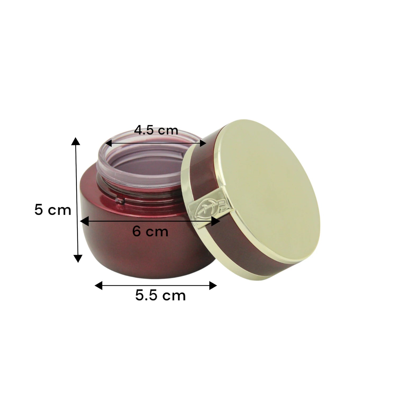 Luxurious Incense Jar with Gold Leaf Detailing 100 ML– Elegant Oud & Bakhoor Storage - Damoo