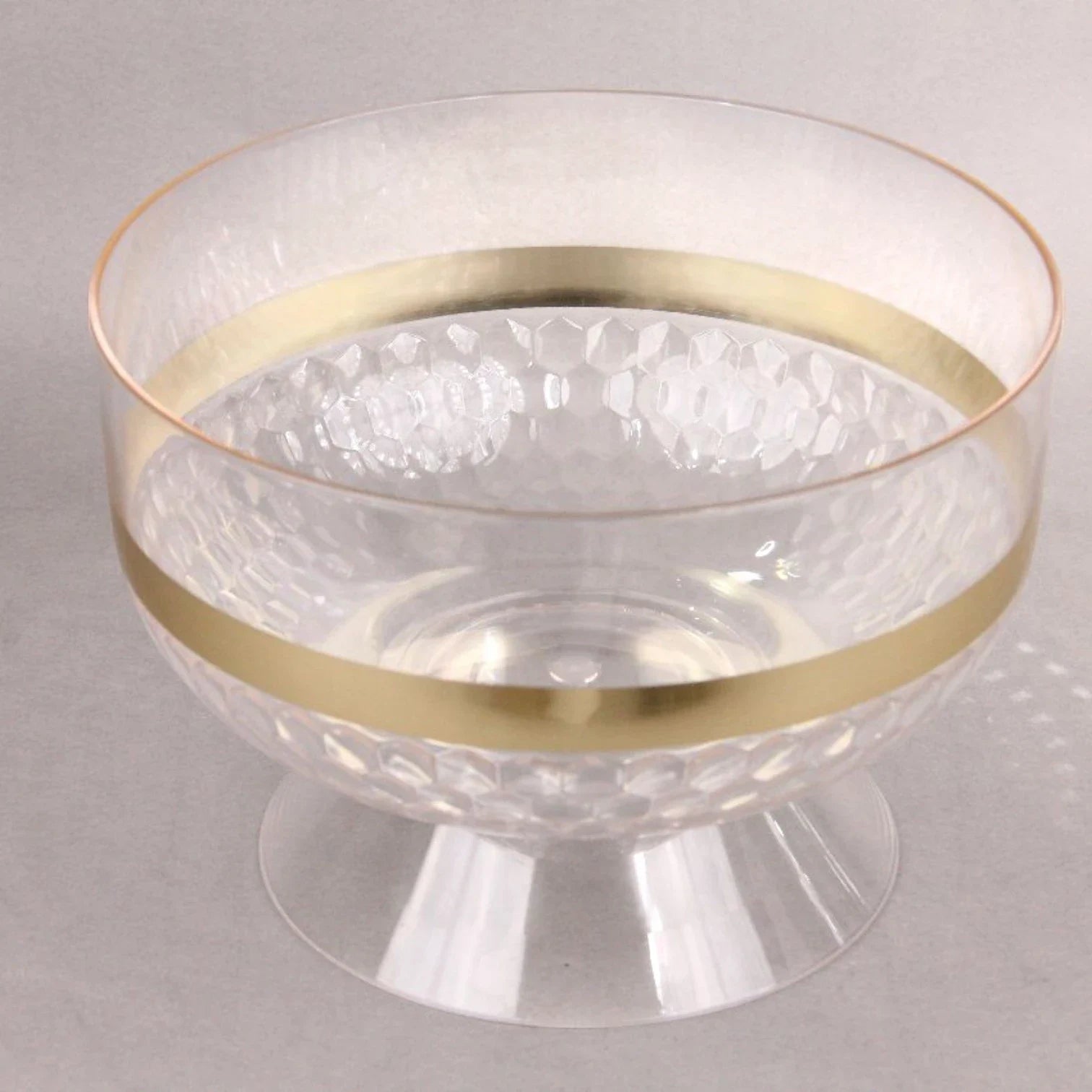 Luxury Clear Acrylic Candy Box with Gold Trim & Ornate Dome Lid – Elegant Serving Bowl for Sweets, Dates, Nuts & Chocolates – Ideal for Ramadan, Eid & Home Décor - Damoo