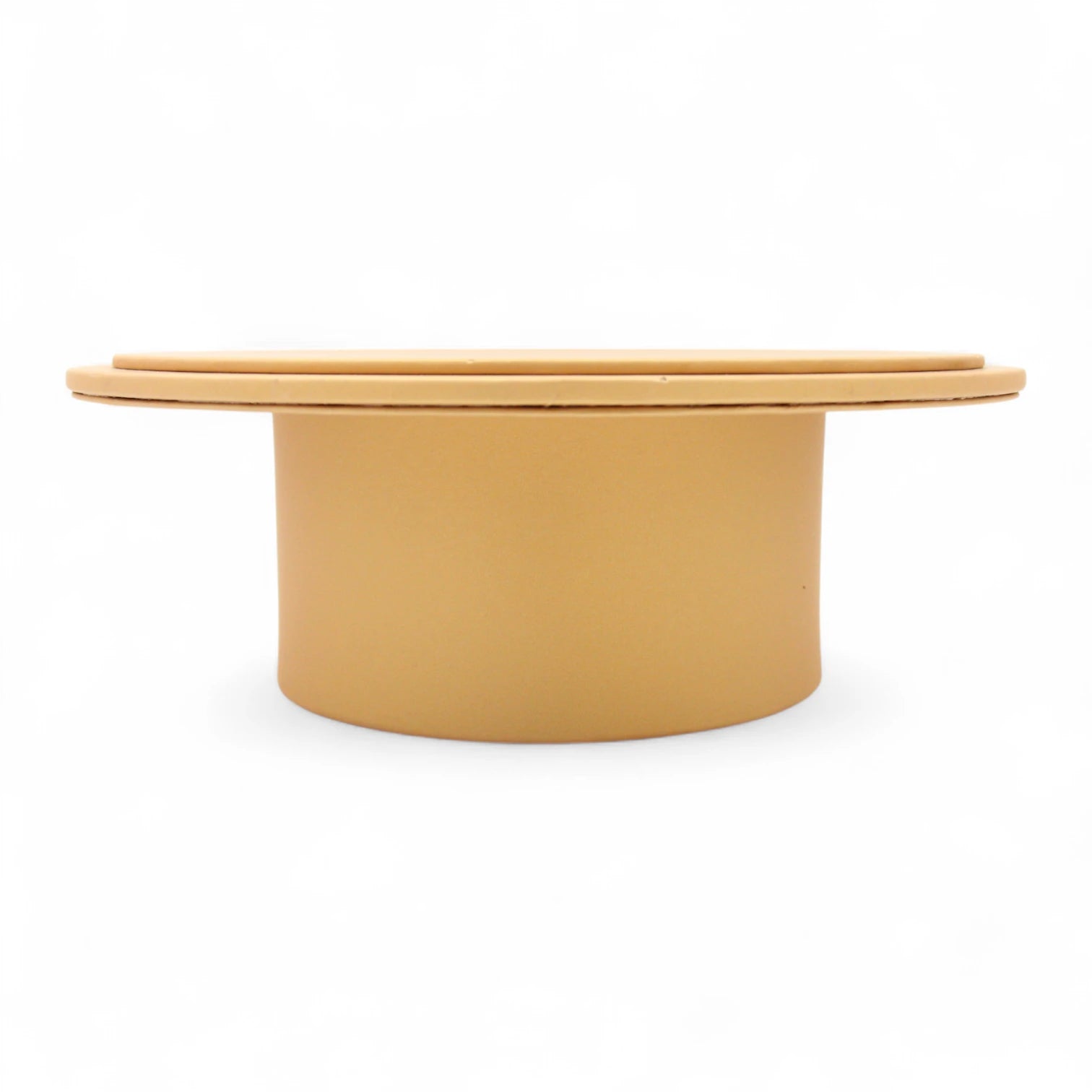 Luxury Leather Round Cake Stand – Large Elegant Dessert Display for Events & Home Decor - Damoo