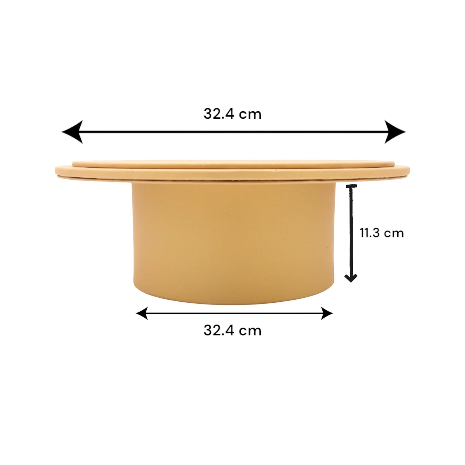 Luxury Leather Round Cake Stand – Large Elegant Dessert Display for Events & Home Decor - Damoo