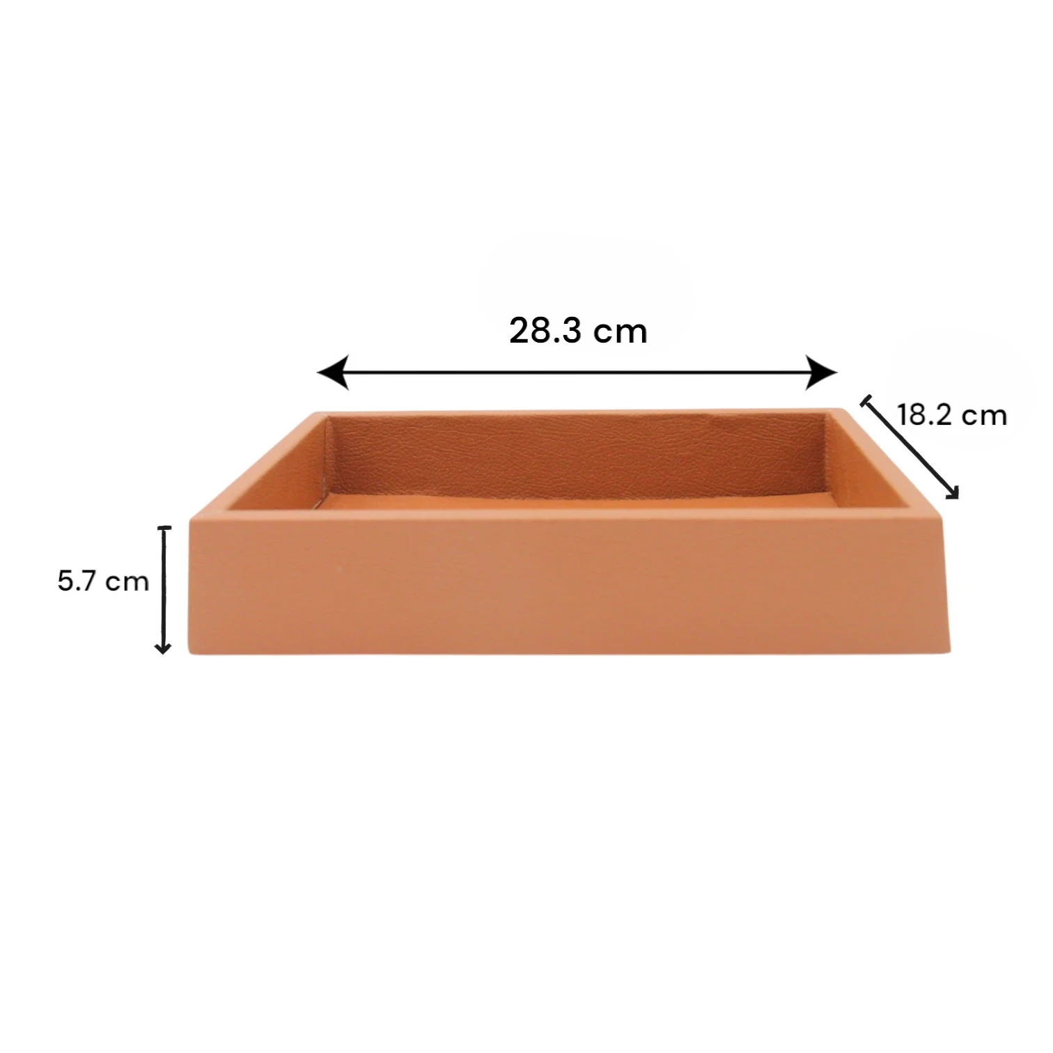 Luxury Leather Serving Tray – Organizer & Food Platter for Home, Office, Parties & Gifting - Damoo