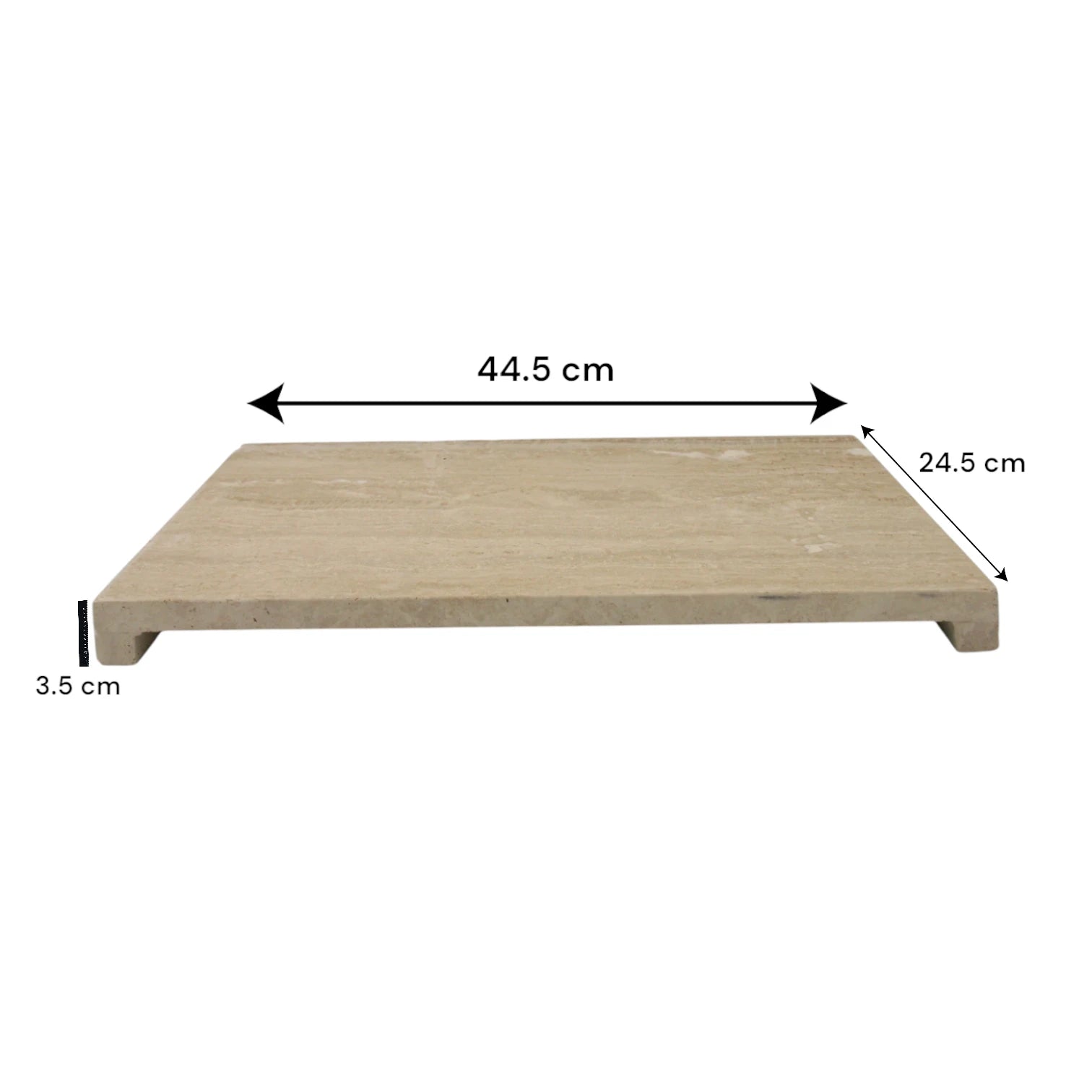Marble Board with Tiny Legs – Decorative Tray for Jewelry, Food, and Home Decor - Multipurpose Elevated Serving Tray - Damoo