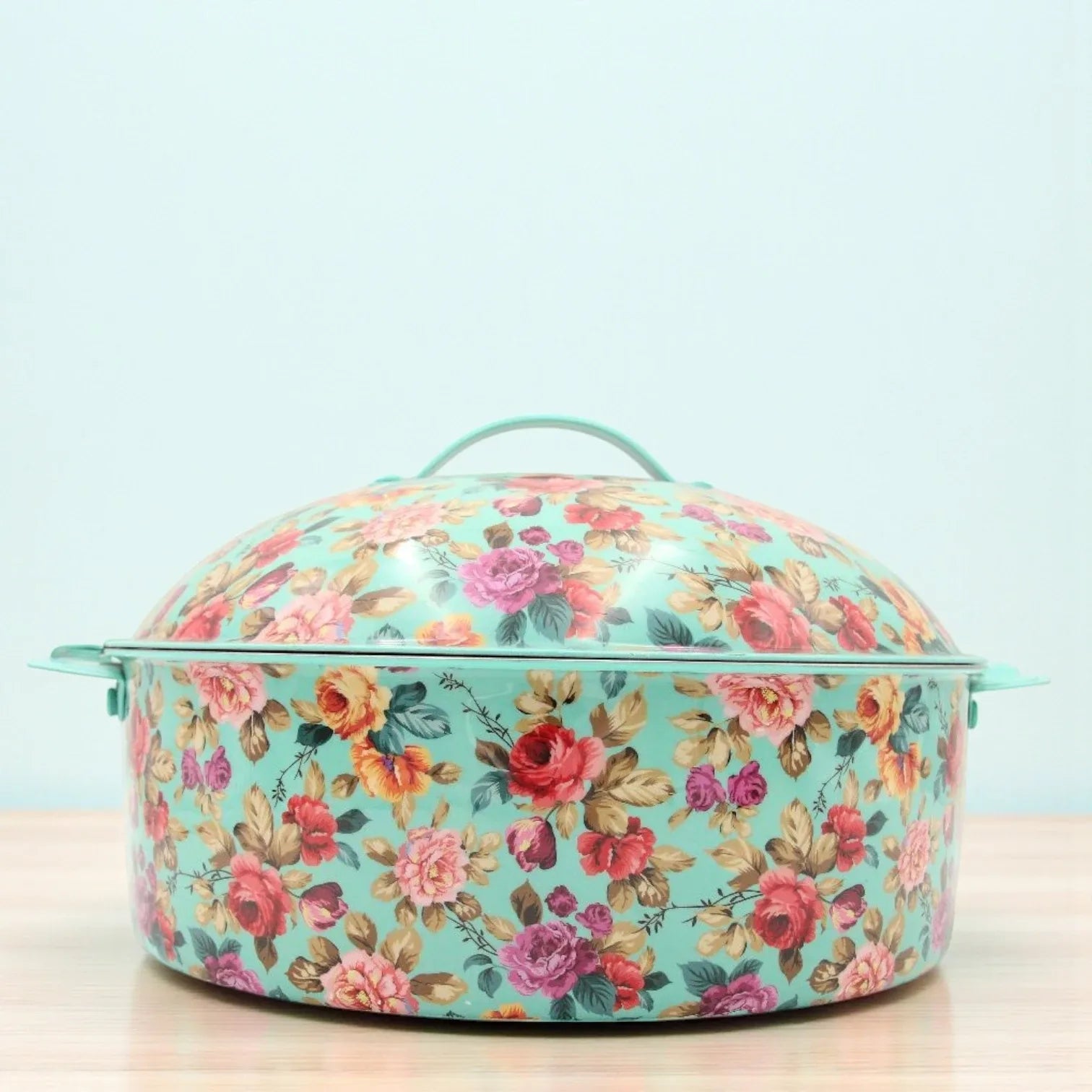 Mayflower 5000ml Premium Stainless Steel Hot Pot – Affordable Luxury with Timeless Floral Motif, Made in India - Damoo
