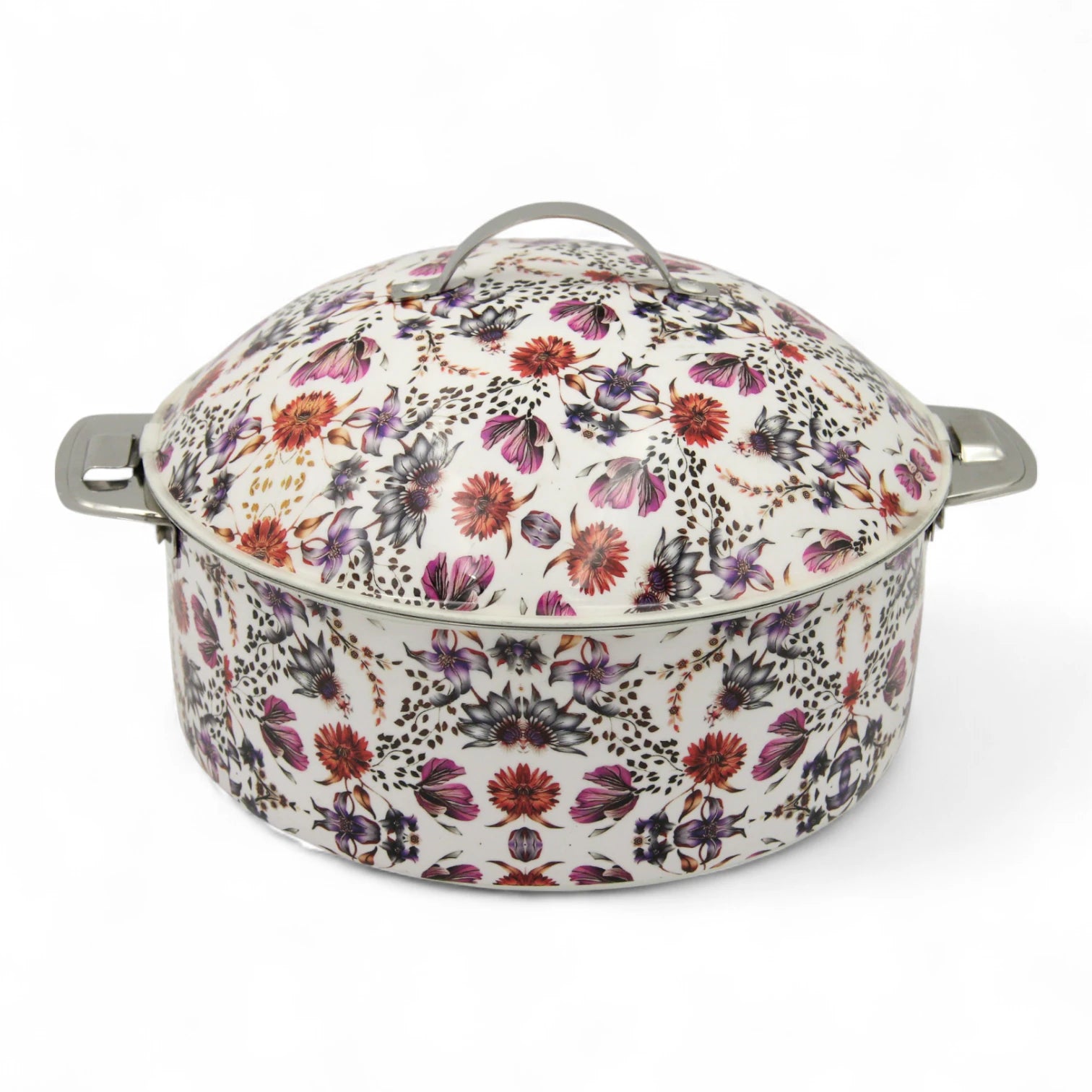 Mayflower Premium Stainless Steel Serving Bowl – Affordable Luxury with Elegant Floral Motif, Made in India - Damoo