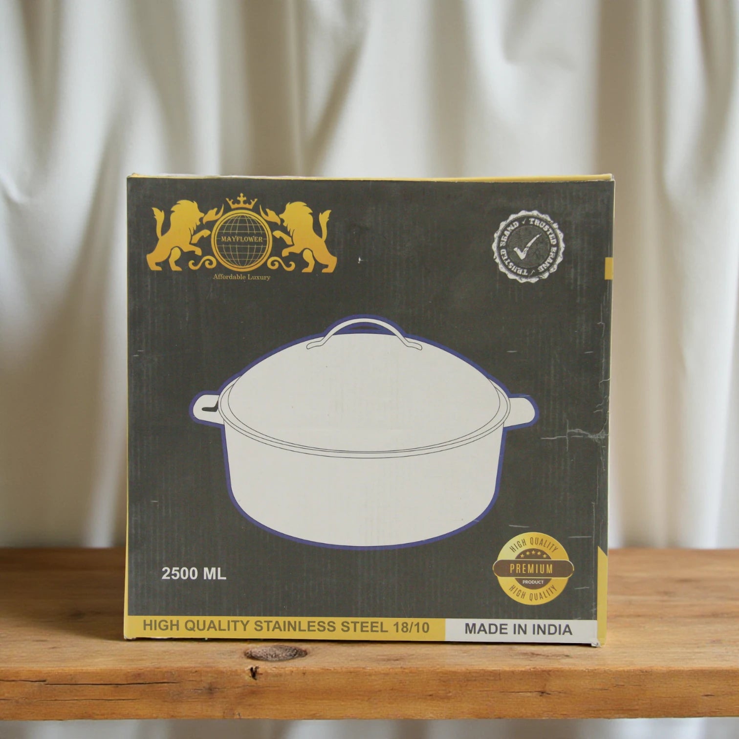 Mayflower Premium Stainless Steel Serving Bowl – Affordable Luxury with Elegant Floral Motif, Made in India - Damoo