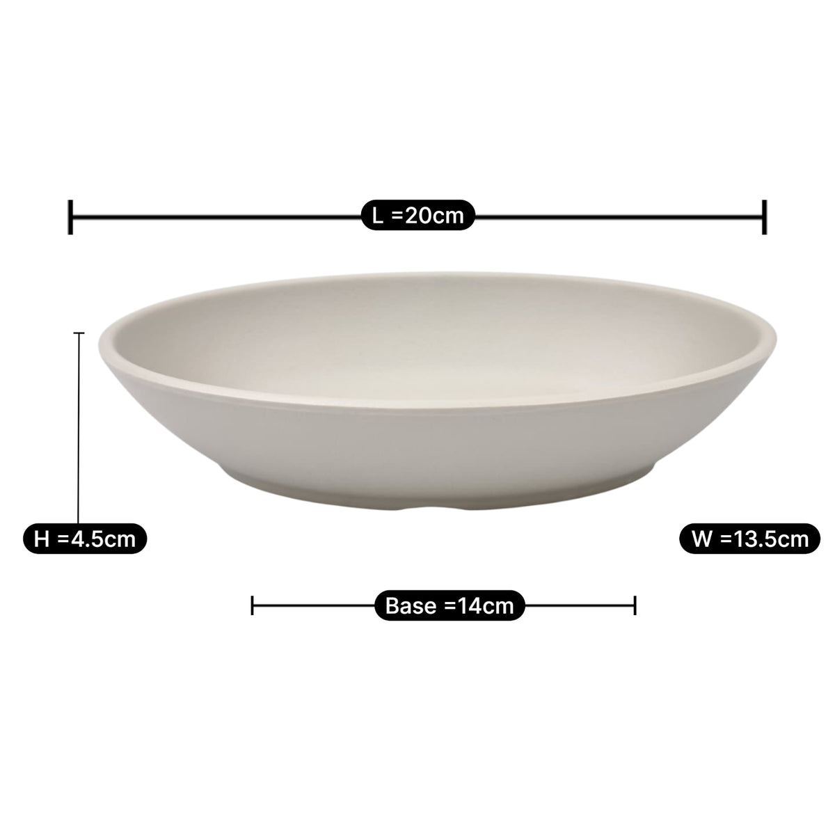 Modern Beige Ceramic Grain Bowl Set – Deep Stoneware Bowls in 3 Sizes (25cm, 20cm, 10cm) | Minimalist Matt-Glazed Serving Bowls for Salad, Pasta, Soup & Everyday Dining