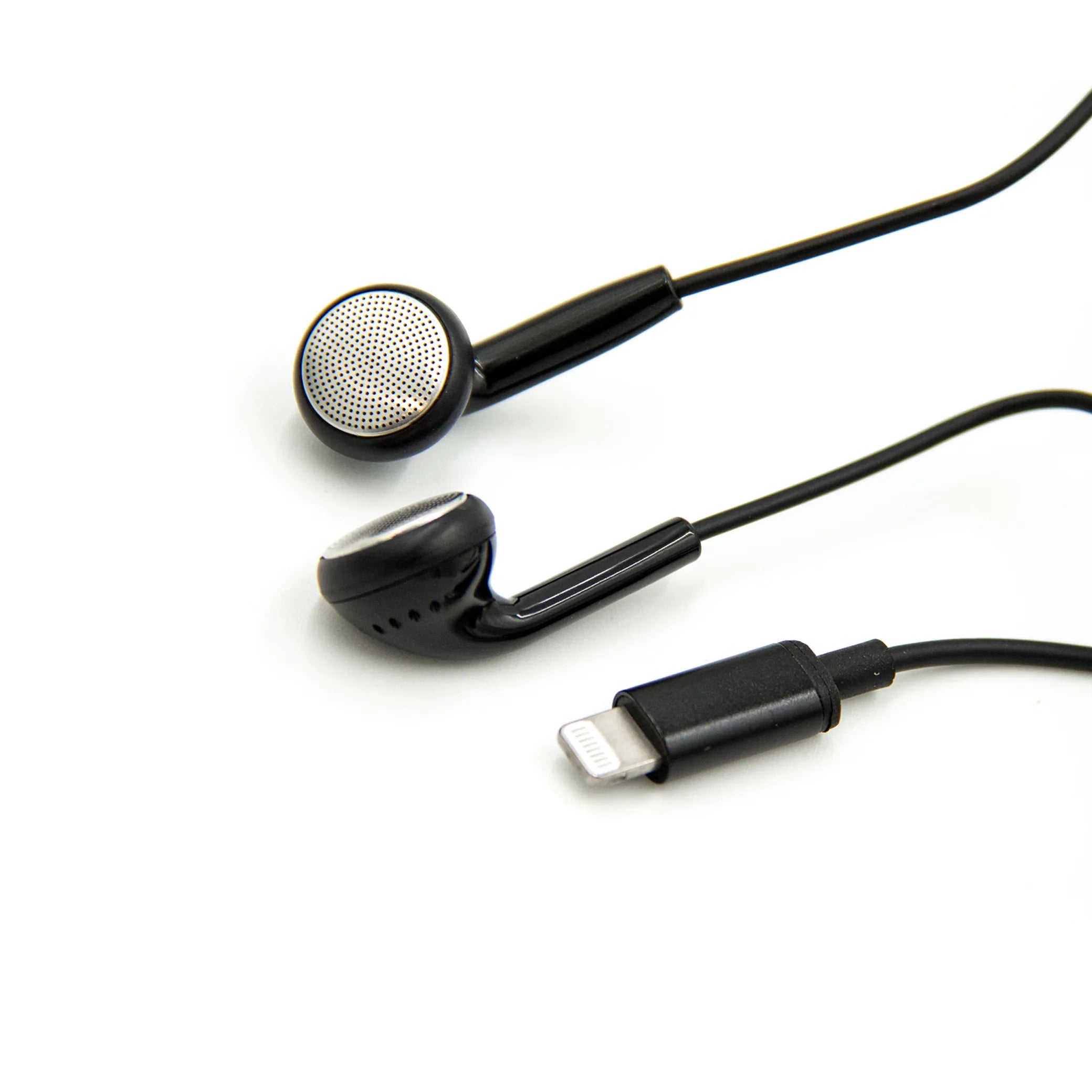 mpBLBERRI Stereo Earphone with Lightning Connector – Ear Wired Mono Earphone with Mic, Deep Bass, 1.2m Braided Cable, 14mm Speaker Size for iPhone - Damoo