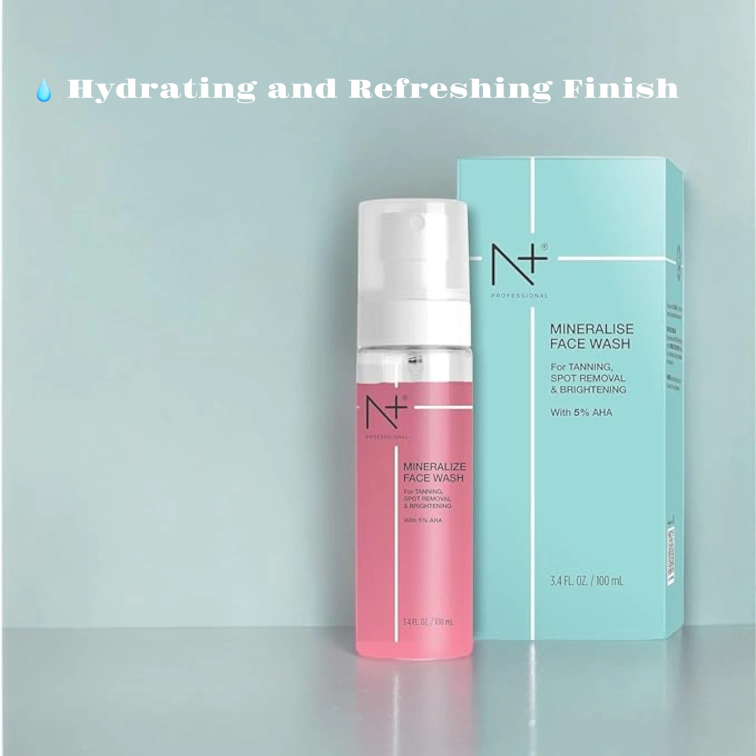 N Plus Professional Mineralise Facewash – Deep Cleansing & Hydrating Gel Cleanser with Essential Minerals – For All Skin Types – 100ml - Damoo