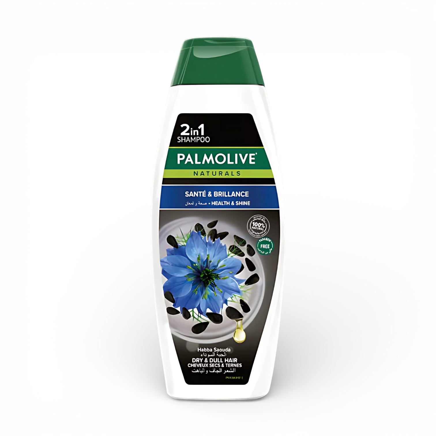 Palmolive Naturals Shampoo 380ml – Available in 3 Variants: Color Shine Pomegranate, Volume Coconut, Santé & Brilliance Black Seed - Damoo