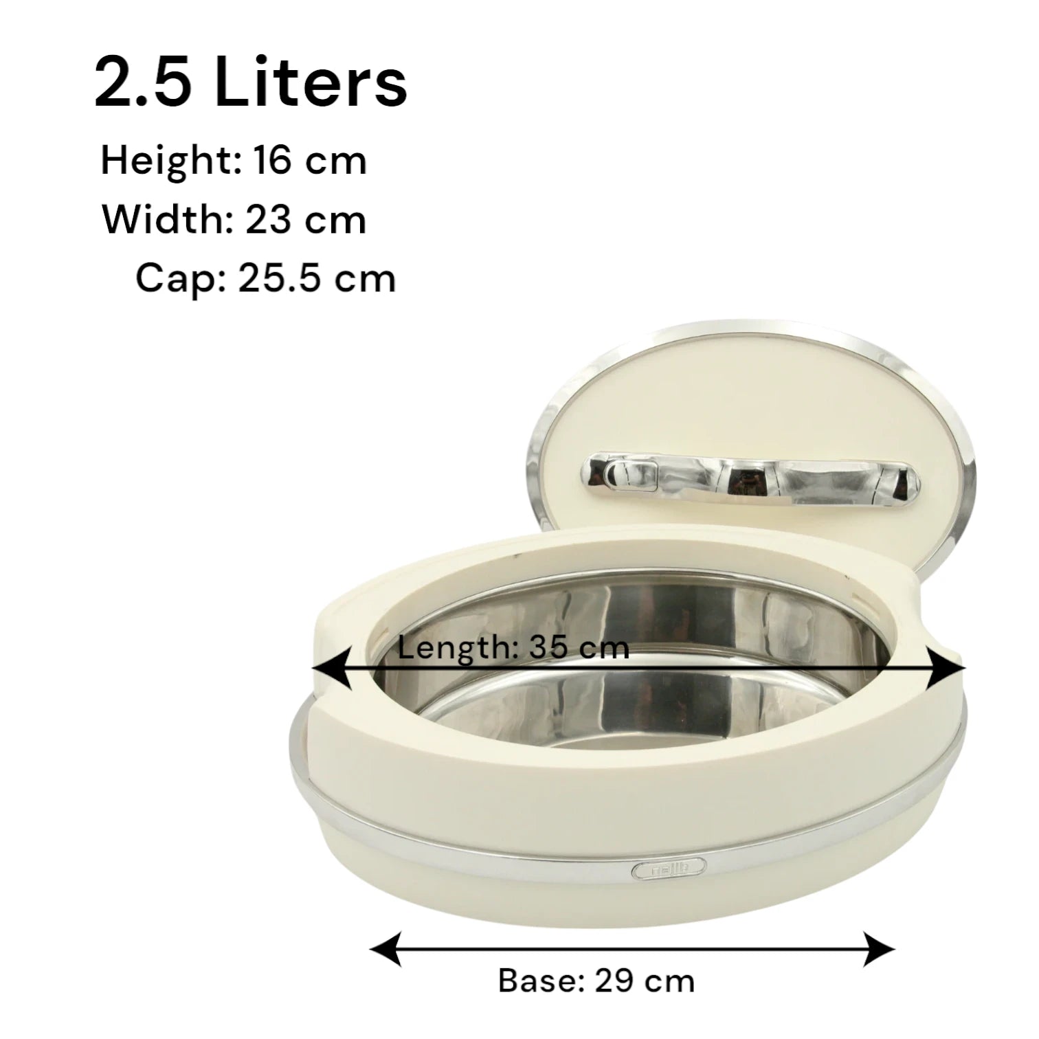 Najib 3-Piece Thermal Food Warmer & Hot Pot Set (2.0L + 2.5L + 3.0L) – Insulated Casserole Containers for Biryani, Roti & More | Eco-Friendly & Long-Lasting Heat Retention - Damoo