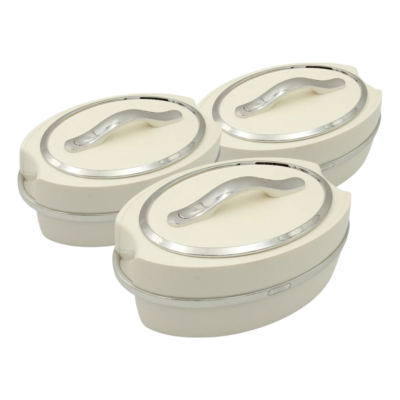 Najib 3-Piece Thermal Food Warmer & Hot Pot Set (2.0L + 2.5L + 3.0L) – Insulated Casserole Containers for Biryani, Roti & More | Eco-Friendly & Long-Lasting Heat Retention - Damoo