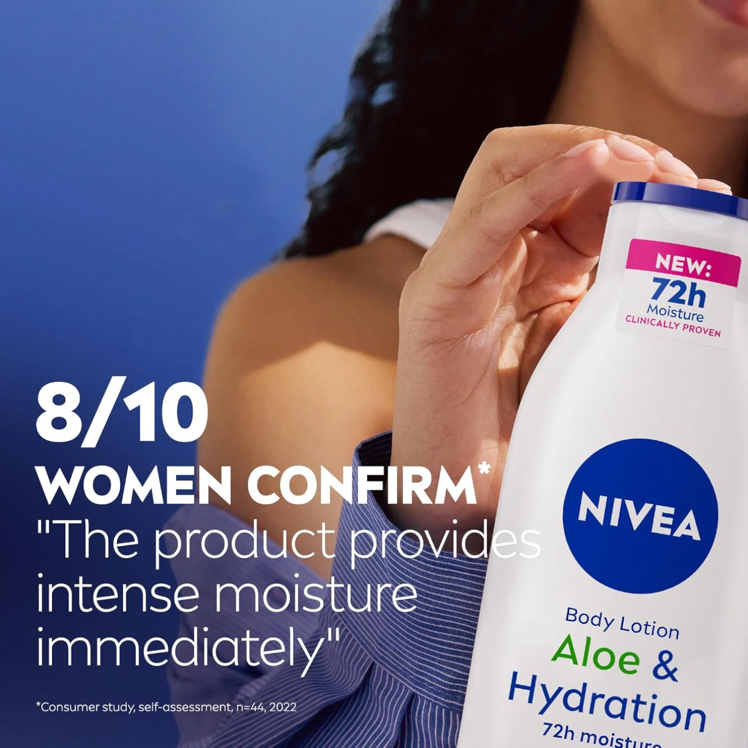 NIVEA Aloe & Hydration Body Lotion – 250 ML | 5in1 Complete Care | Deep Moisture Serum with Aloe Vera | For Normal to Dry Skin | 72H Hydration | Fast-Absorbing & Non-Greasy - Damoo
