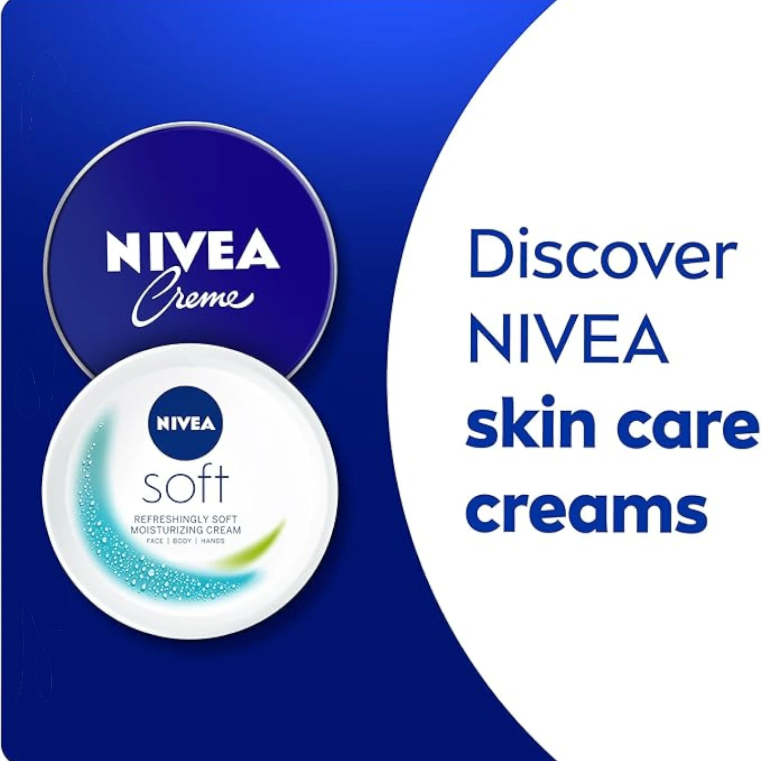NIVEA Creme Tin 150 ML – Intensive Moisturizing Cream for Face, Hands & Body | With Eucerit®, Panthenol & Glycerin | Preservative-Free | Suitable for All Skin Types - Damoo