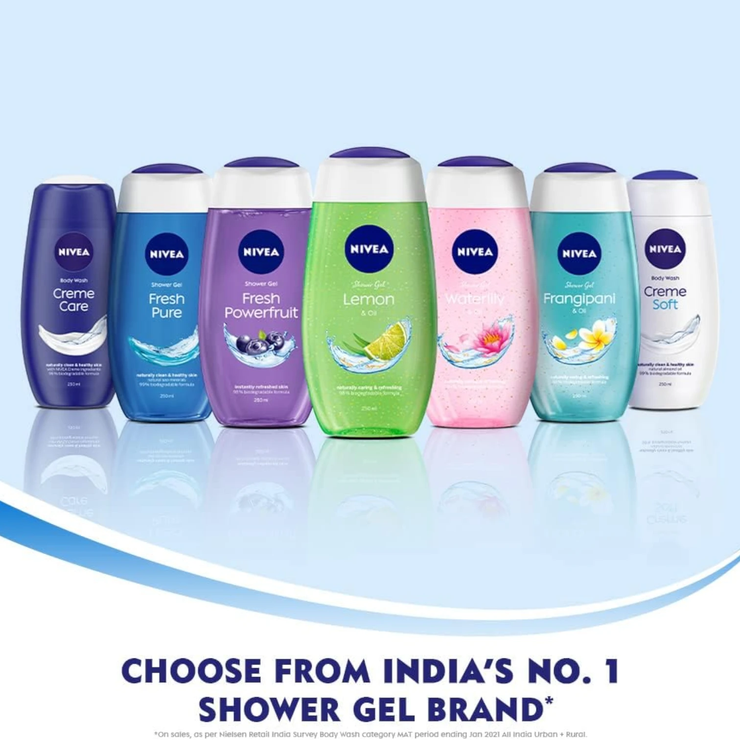 NIVEA Frangipani & Oil Shower Gel for Women 250ml – Refreshing Body Wash with Care Oil Pearls, Long-Lasting Moisturizing Formula - Damoo