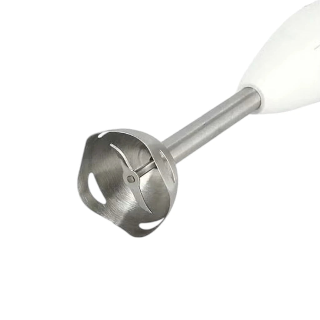 Olsenmark 4-in-1 Hand Blender Set – 250W Powerful Copper Motor, 500ml Chopper, Cup & Whisk Attachments, 2-Speed Control, Stainless Steel Blades, ABS Body – OMHB2353 –White - Damoo