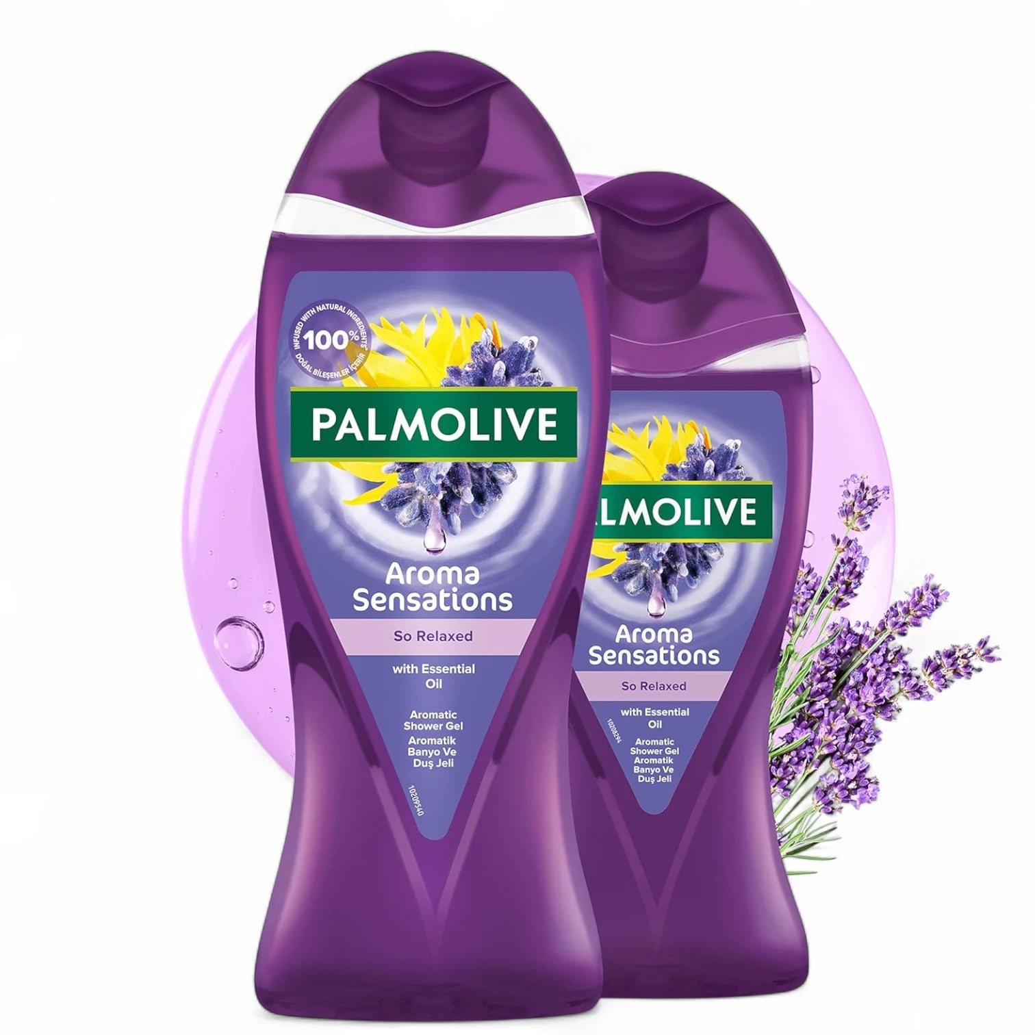 Palmolive Shower Gel Aroma Sensations So Relaxed, 500ml + 250ml | Lavender & Essential Oil, Relaxing Body Wash Value Pack - Damoo