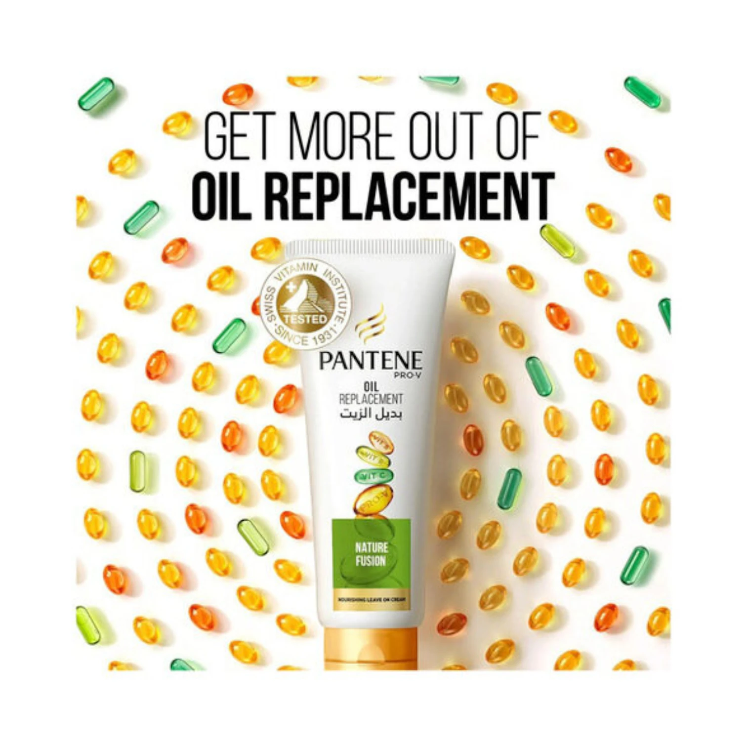 Pantene Pro-V Nature Fusion Oil Replacement for Damaged Hair, 275ml – Deep Nourishment & Split End Protection - Damoo