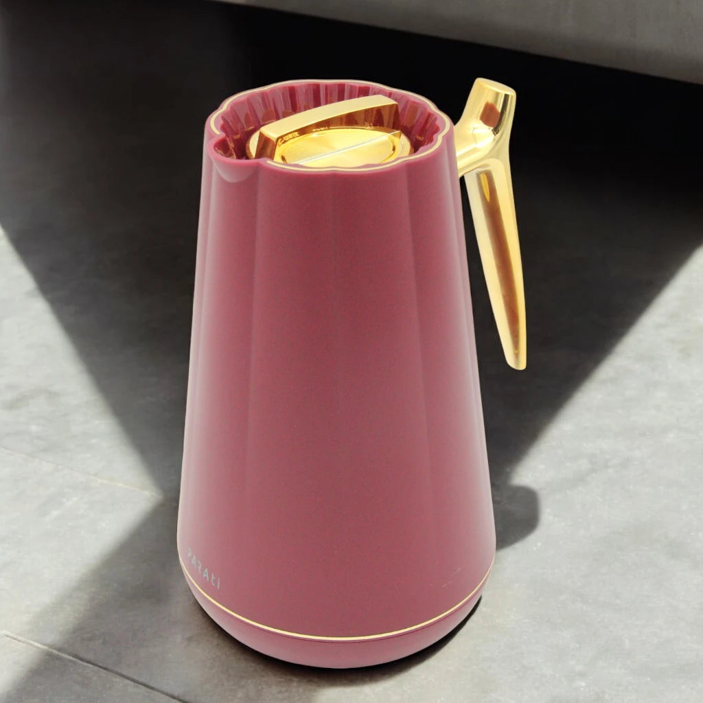 PARATI 1.0 Liters Vacuum Jug – Premium Double-Wall Borosilicate Glass Thermos Flask | Model LP9-10 | Leak-Proof, BPA-Free, Hot & Cold Beverage Container | Patented Design | Model LP9 | EN12546-1:2000 Certified - Damoo
