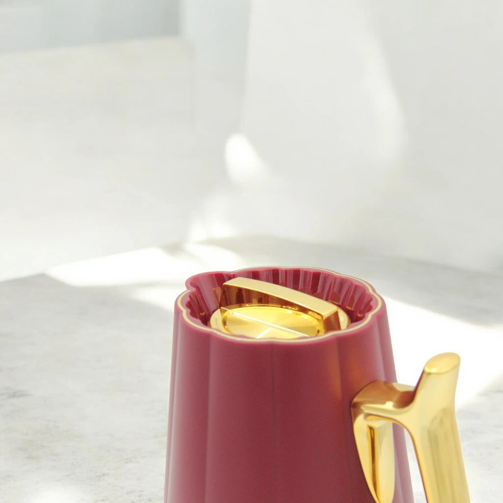 PARATI 1.0 Liters Vacuum Jug – Premium Double-Wall Borosilicate Glass Thermos Flask | Model LP9-10 | Leak-Proof, BPA-Free, Hot & Cold Beverage Container | Patented Design | Model LP9 | EN12546-1:2000 Certified - Damoo