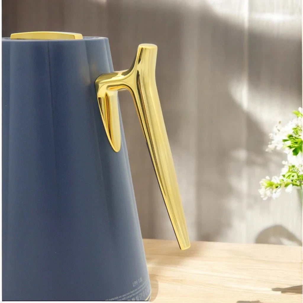 PARATI 1.0 Liters Vacuum Jug – Premium Double-Wall Borosilicate Glass Thermos Flask | Model LP9-10 | Leak-Proof, BPA-Free, Hot & Cold Beverage Container | Patented Design | Model LP9 | EN12546-1:2000 Certified - Damoo